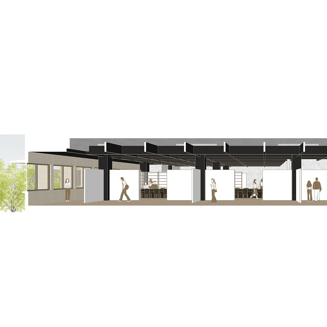 SNU HERITAGE LIBRARY 조성 설계공모, 참가작

Layered Heritage

서울대학교의 유산은 과거에서부터 현재까지의 학교 구성원, 방대한 양의 소장 기록물, 그리고 건축적 가치를 지닌 건물 모두를 포함한다. SNU Heritage Library는 사람, 기록물, 공간으로 대표되는 다양한 층위의 헤리티지의 켜를 중첩함으로써 서울대학교의 과거, 현재, 미래를 잇는 역사적인 상징성을 구현하는 공간으로 제안한다.

관계의 외피, 