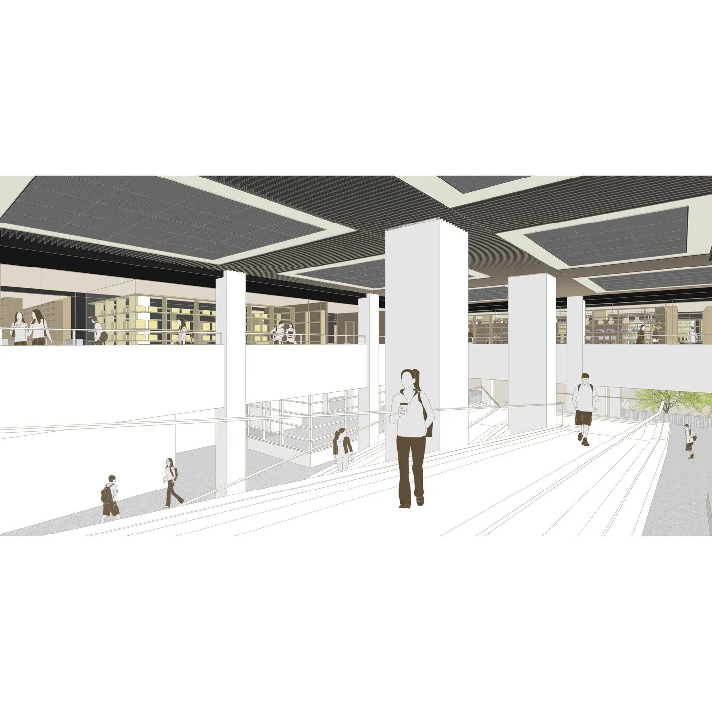 SNU HERITAGE LIBRARY 조성 설계공모, 참가작

Layered Heritage

서울대학교의 유산은 과거에서부터 현재까지의 학교 구성원, 방대한 양의 소장 기록물, 그리고 건축적 가치를 지닌 건물 모두를 포함한다. SNU Heritage Library는 사람, 기록물, 공간으로 대표되는 다양한 층위의 헤리티지의 켜를 중첩함으로써 서울대학교의 과거, 현재, 미래를 잇는 역사적인 상징성을 구현하는 공간으로 제안한다.

관계의 외피, 