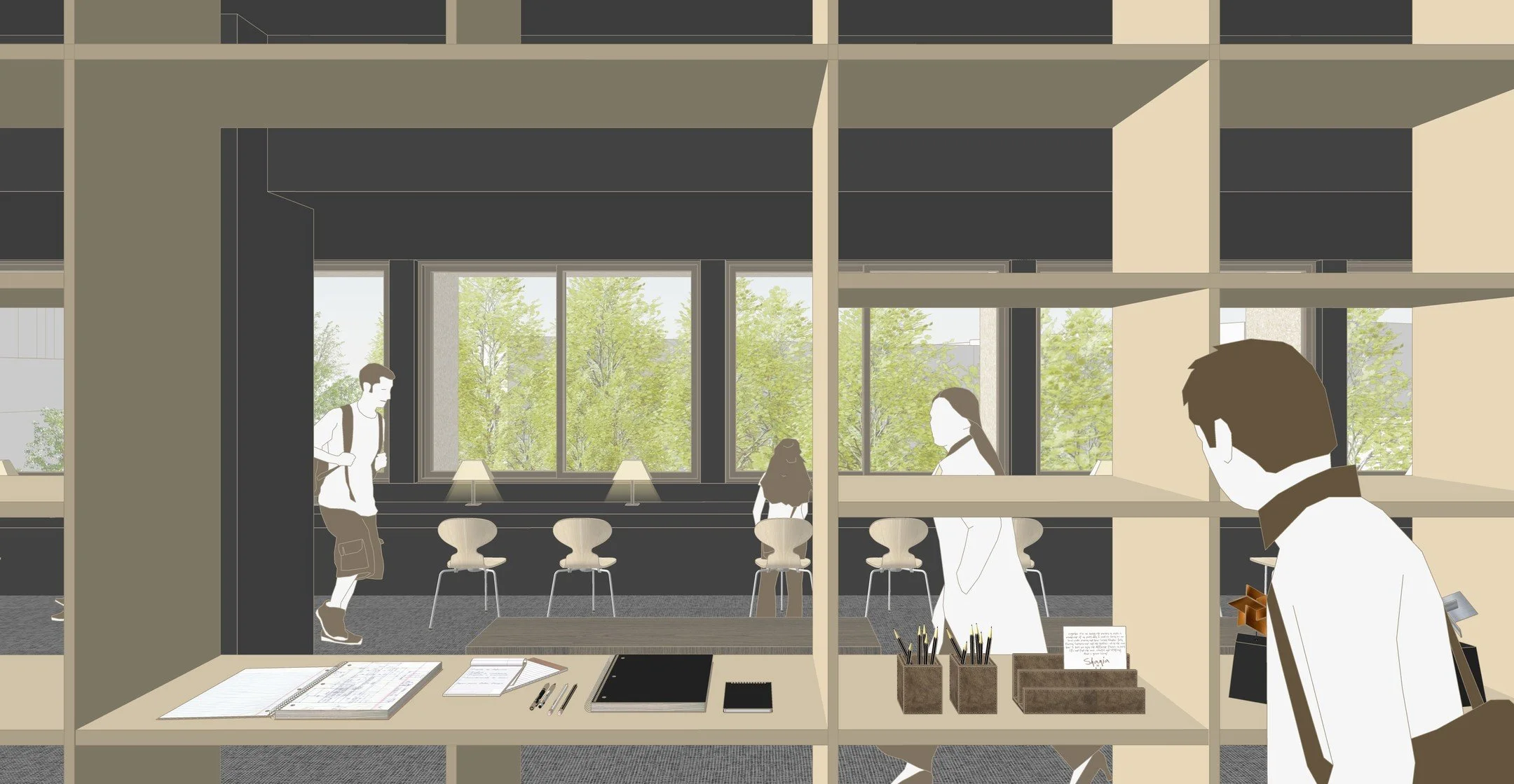 SNU HERITAGE LIBRARY 조성 설계공모, 참가작

Layered Heritage

서울대학교의 유산은 과거에서부터 현재까지의 학교 구성원, 방대한 양의 소장 기록물, 그리고 건축적 가치를 지닌 건물 모두를 포함한다. SNU Heritage Library는 사람, 기록물, 공간으로 대표되는 다양한 층위의 헤리티지의 켜를 중첩함으로써 서울대학교의 과거, 현재, 미래를 잇는 역사적인 상징성을 구현하는 공간으로 제안한다.

관계의 외피, 