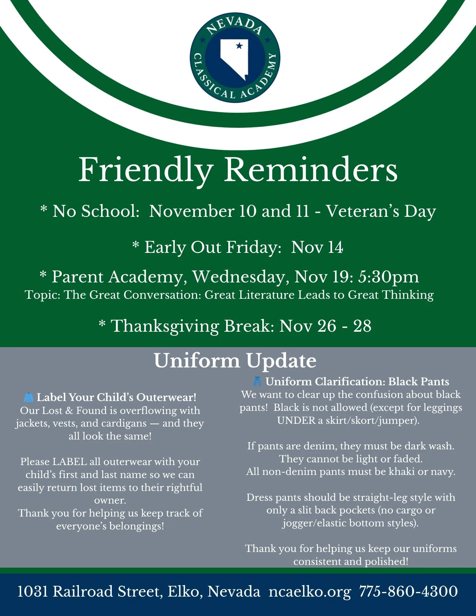 ✨We&rsquo;d love to keep our NCAE families connected! ✨
Here&rsquo;s this week&rsquo;s round-up of important reminders, upcoming events and important dates, and helpful info. ⚖️