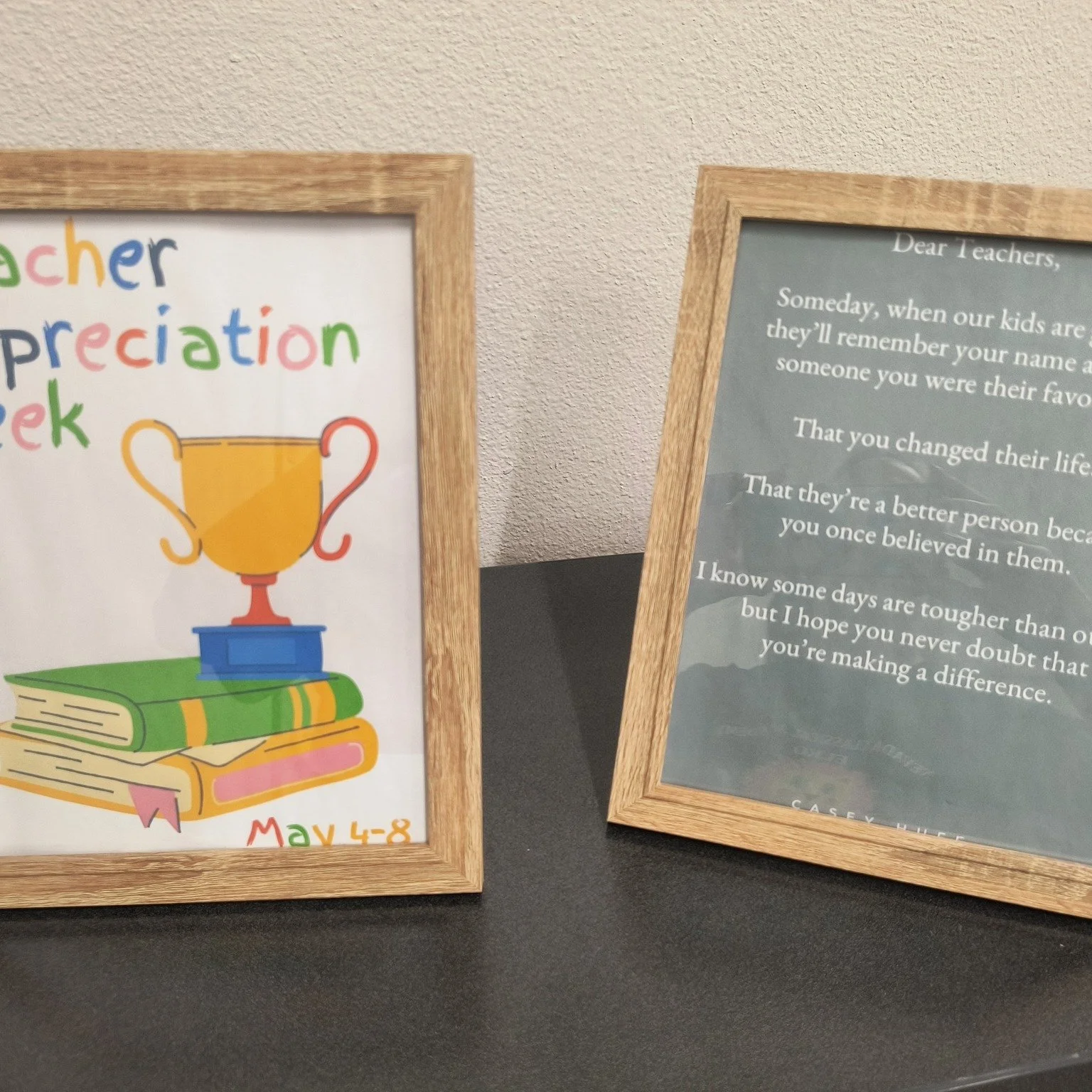 This week, our teachers and staff at felt incredibly appreciated and supported by our amazing families and Parent Corps during Teacher Appreciation Week.

From thoughtful themed goodies and treats to kind gestures and encouraging notes, every act of 