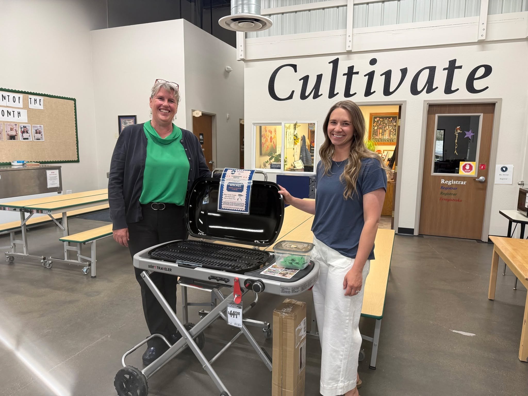 A huge THANK YOU to @thehomedep for generously donating the grill for our library fundraiser raffle!

Thanks to the incredible support of our families and community through ticket purchases and donations, we raised an amazing $1,170 to support our sc