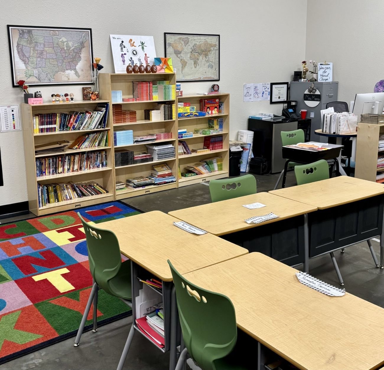 Third grade classroom at NCAE