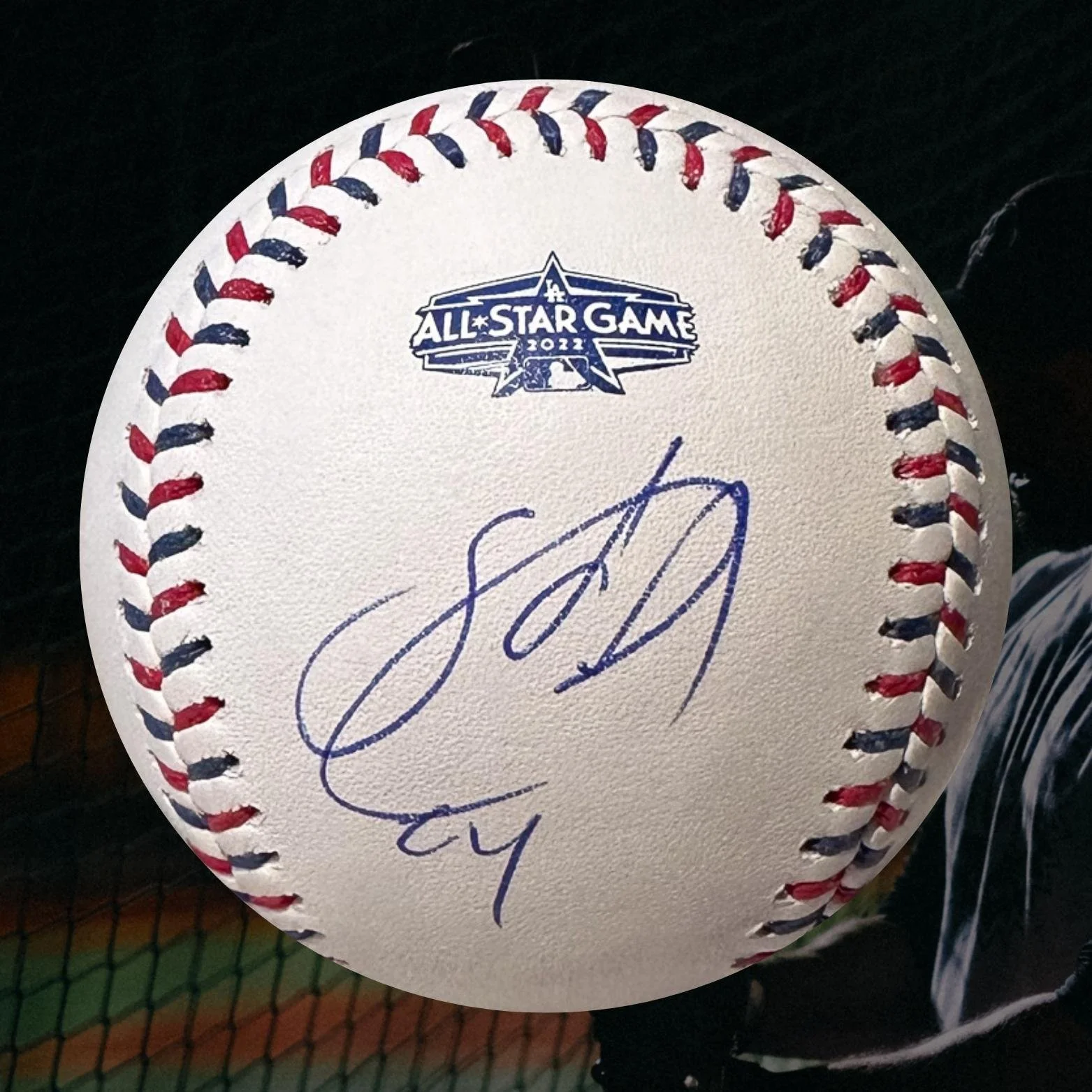 33(1) Sandy Alcantara Autographed MLB Official 2022 All Star Game Baseball Inscribed _Cy_ JSA COA Right Off The Field.jpg