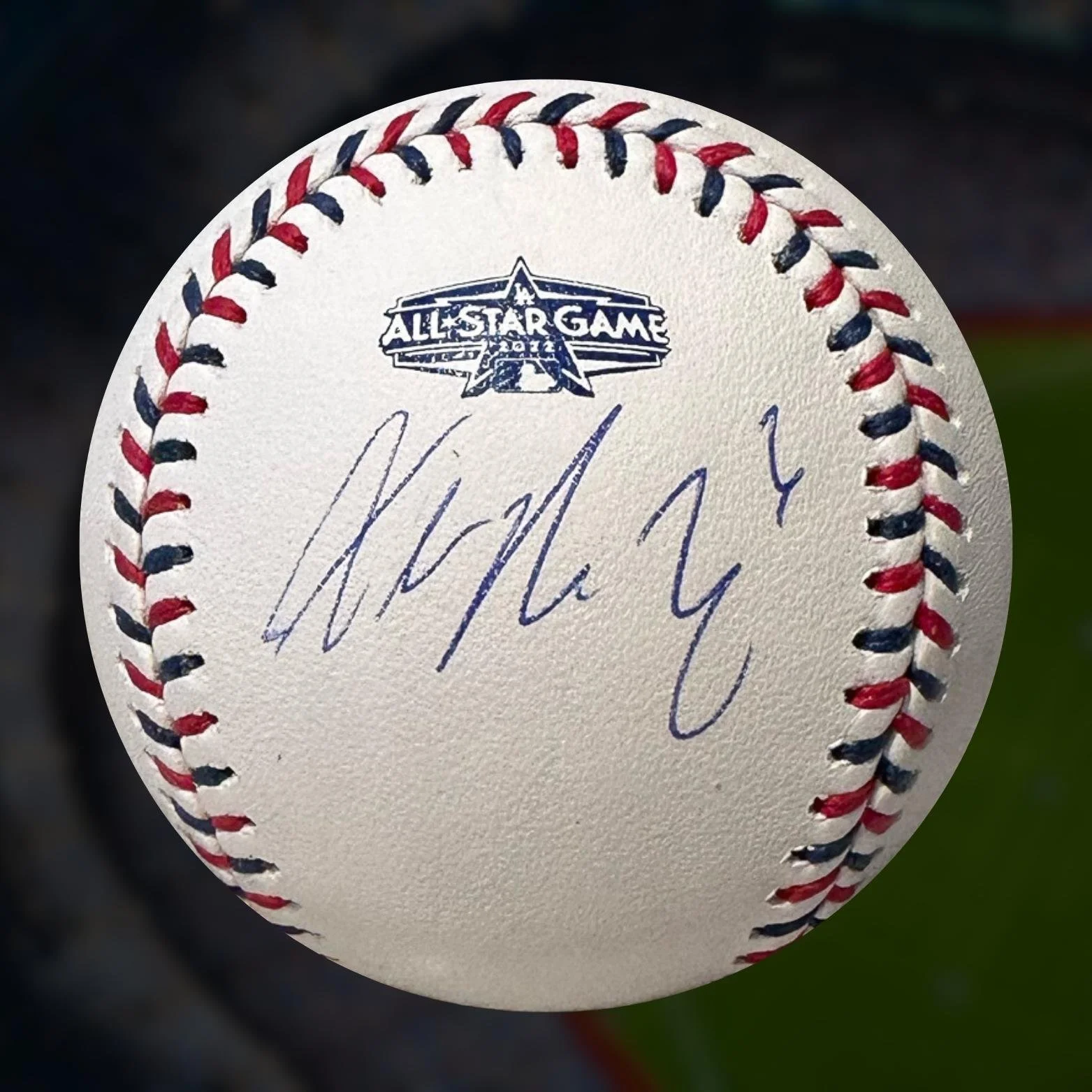 29(1) Alek Manoah Autographed MLB Official 2022 All Star Game Baseball JSA COA Right Off The Field .jpg