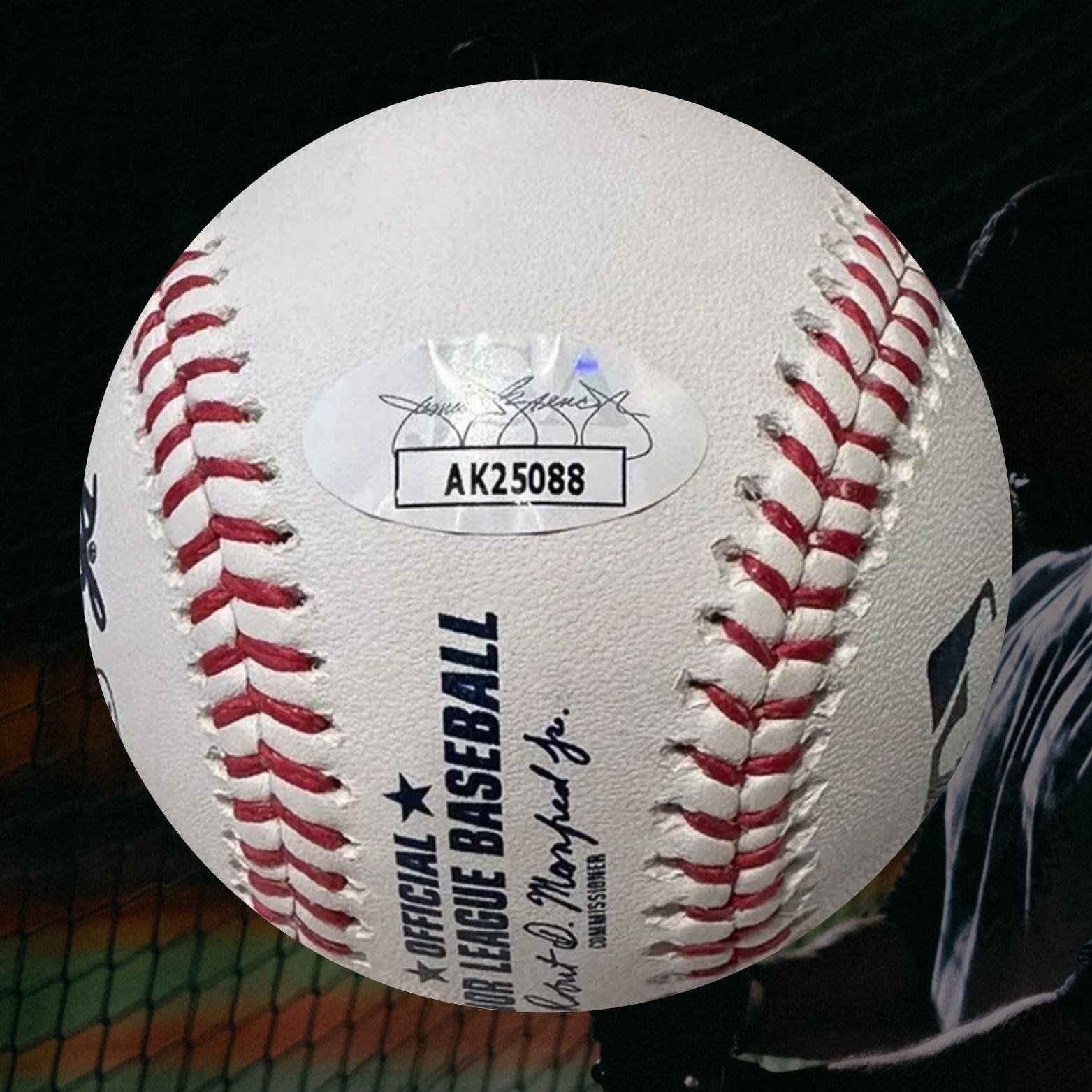 22(2) Zac Brown Autographed Official MLB Baseball JSA COA Right Off The Field .jpg