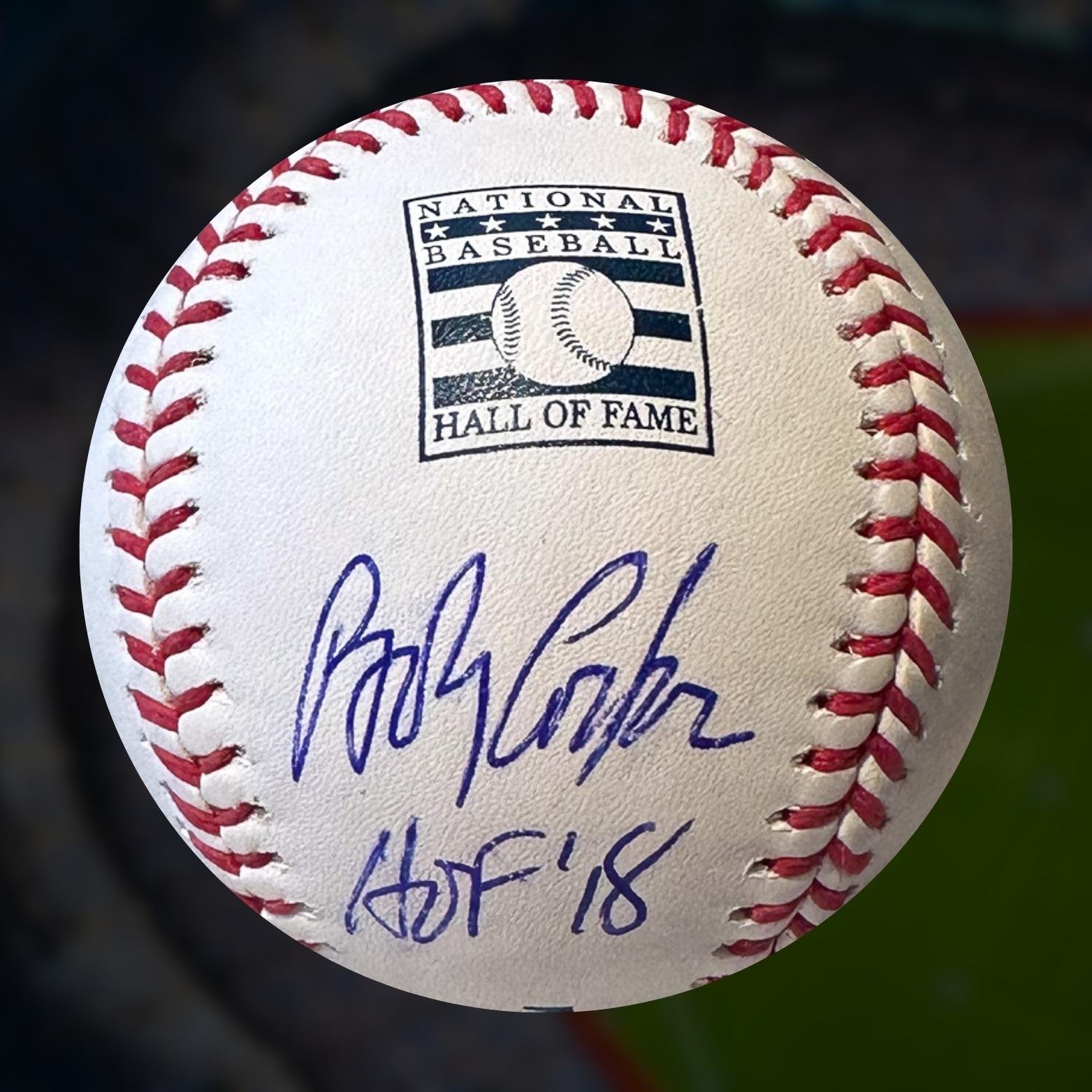 Bob Costas Autographed MLB Official Hall of Fame Baseball Inscribed _HOF 18_ JSA COA Right Off The Field .jpeg