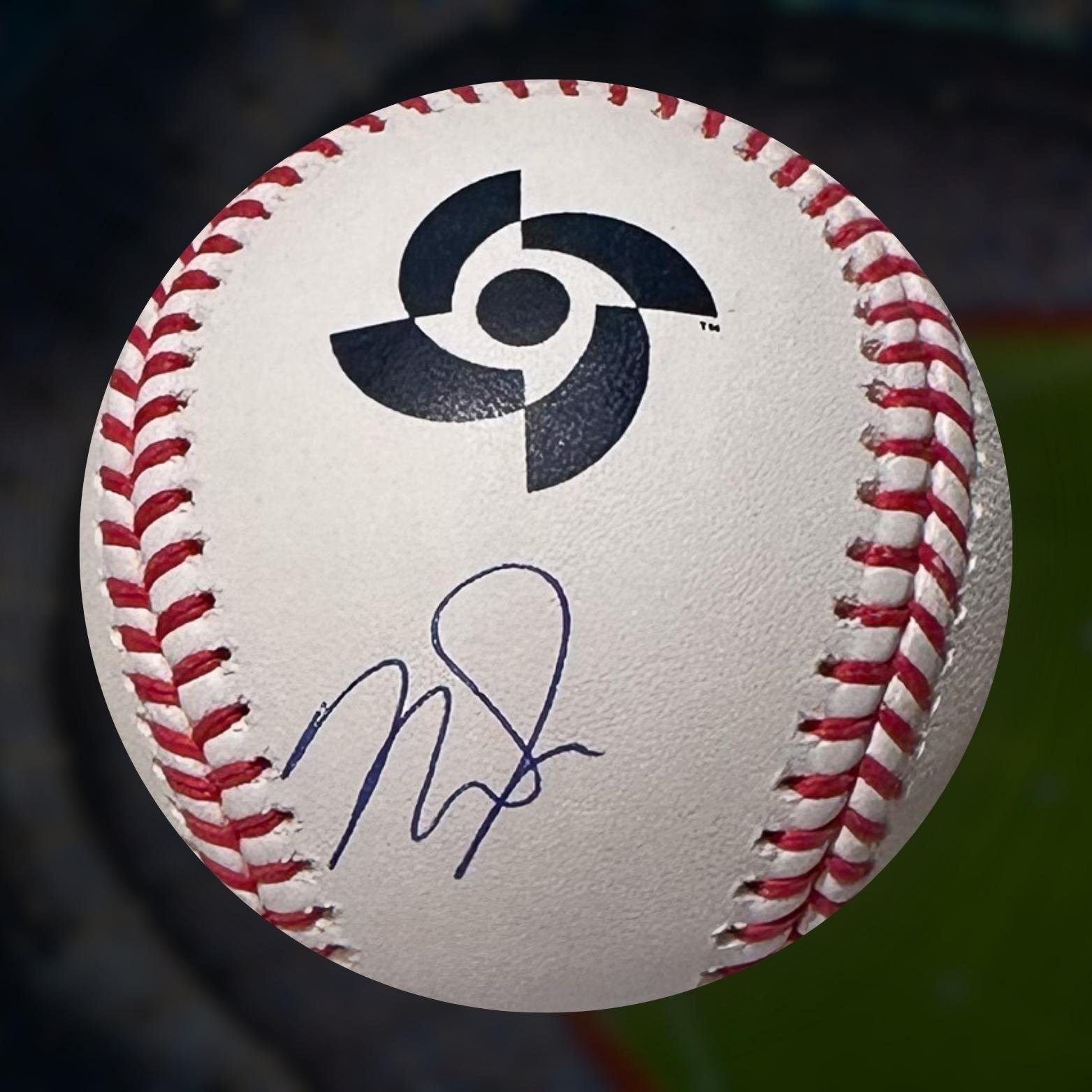 Mike Trout Autographed WBC World Baseball Classic Baseball PSA COA Right Off The Field .jpeg