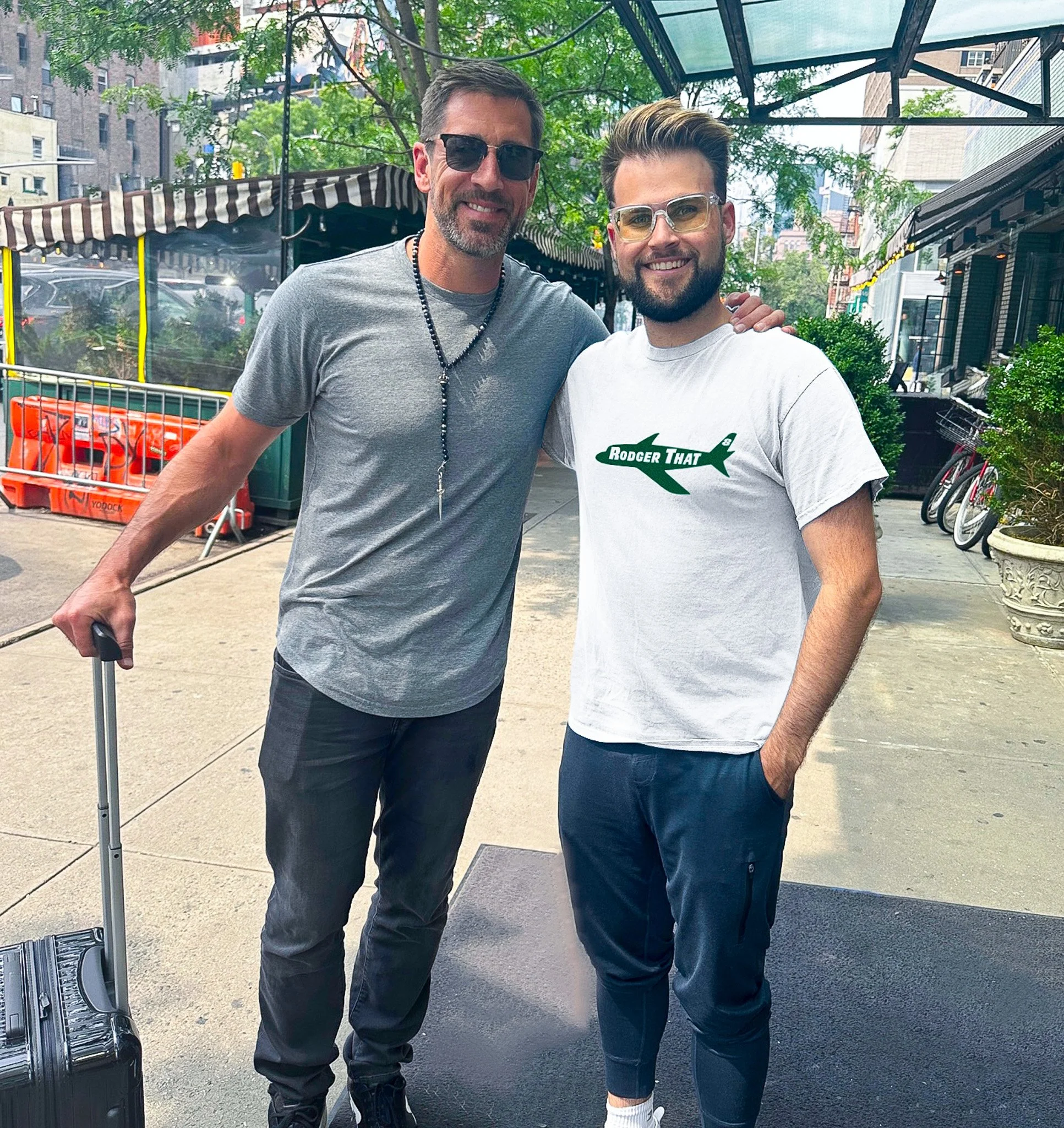 Aaron Rodgers and Christian Newlove of Right Off The Field.jpg