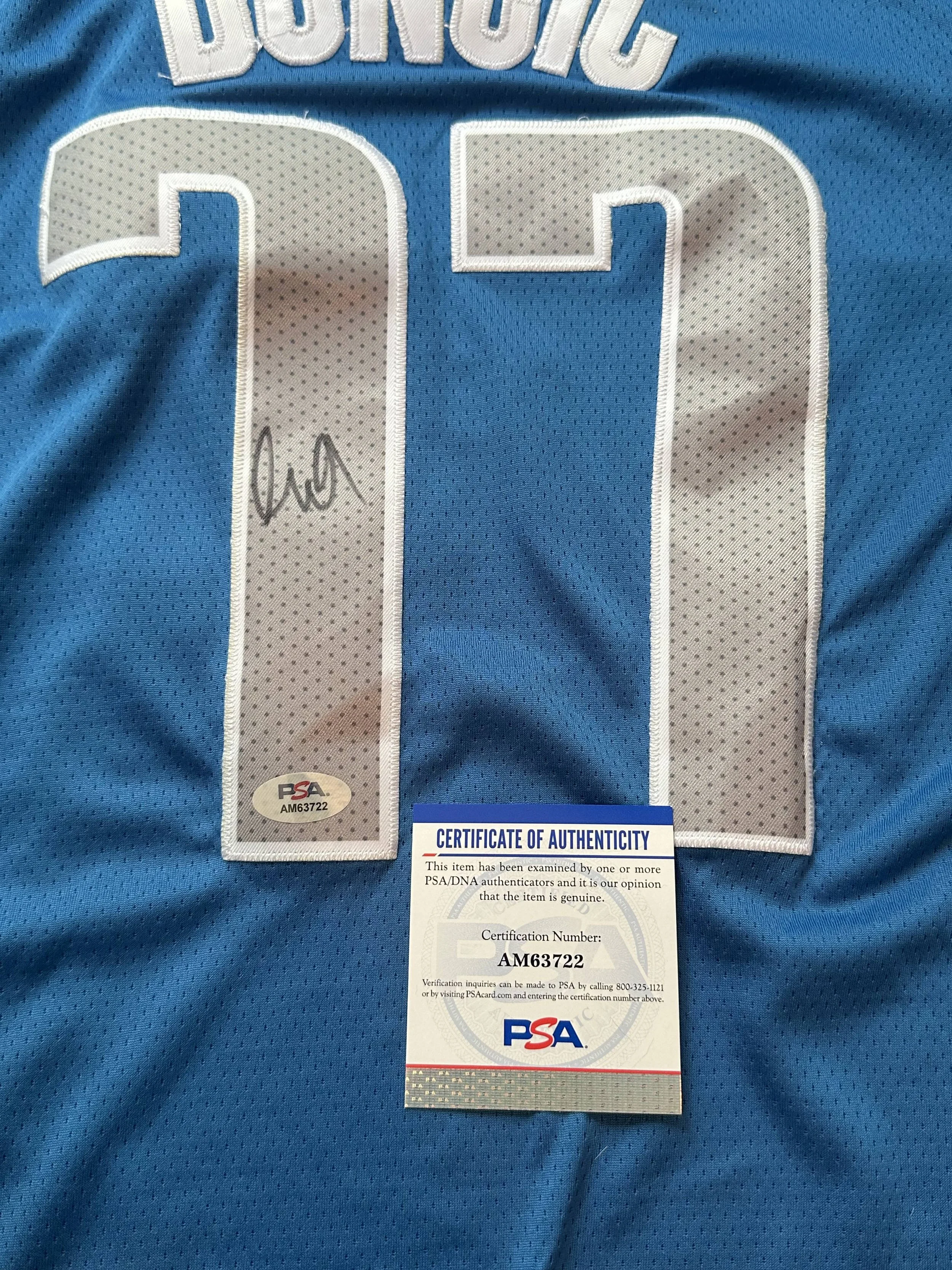 8(2) Luka Doncic Autographed Dallas Mavericks Custom Jersey PSA COA.jpeg
