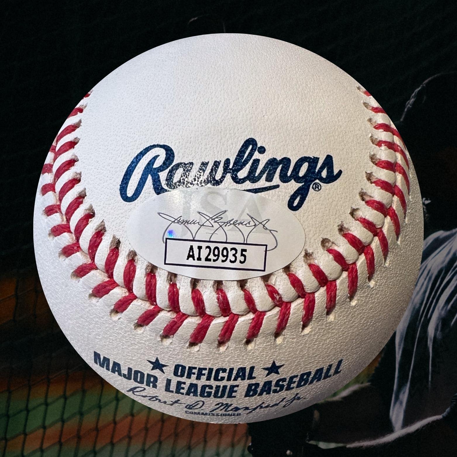 12(2) Lance McCullers Jr Autographed Official MLB Baseball JSA COA Right Off The Field .jpg