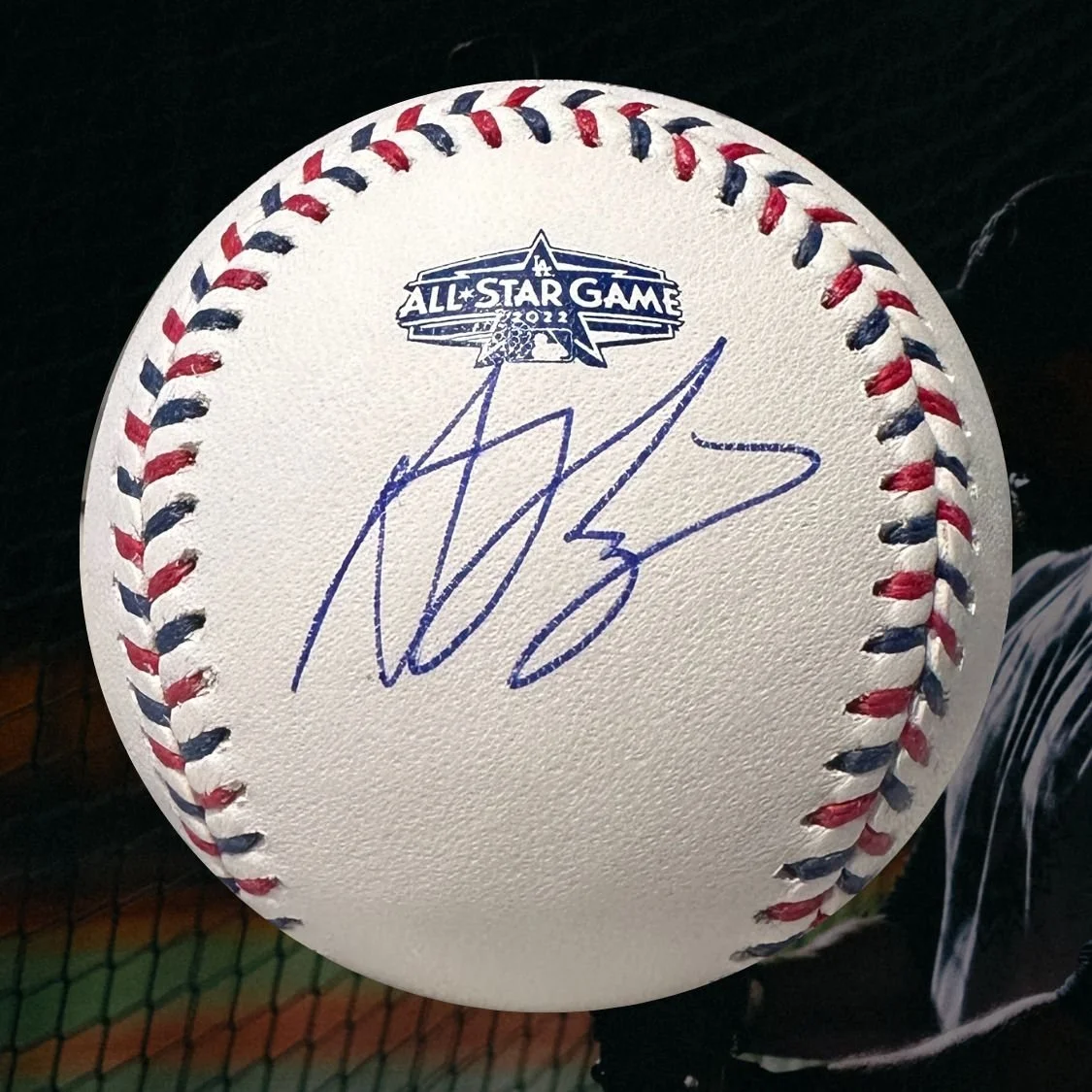 57 Austin Riley Autographed 2022 MLB Official All Star Game Baseball JSA COA 1.jpg