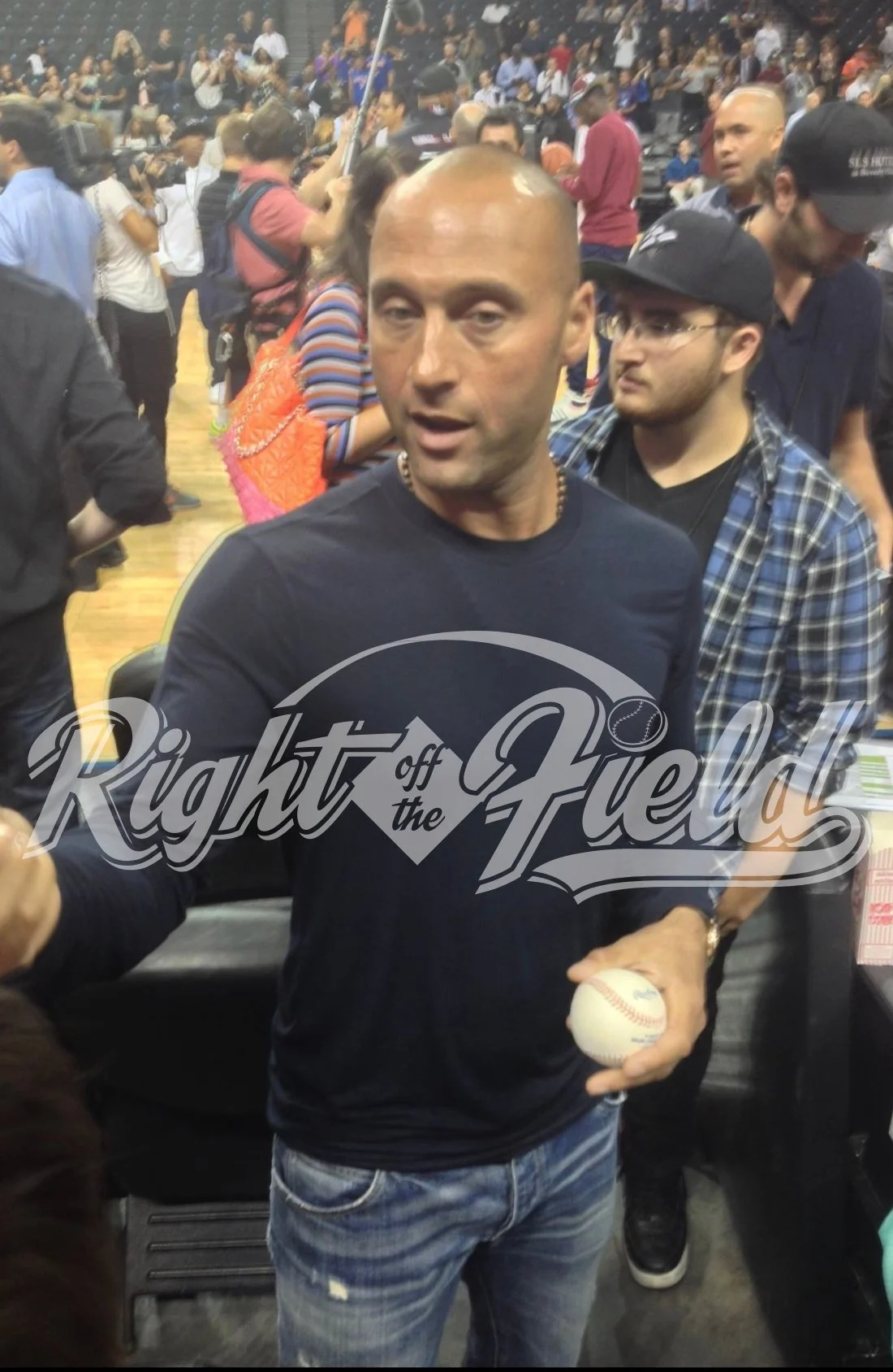 Derek Jeter Right Off The Field