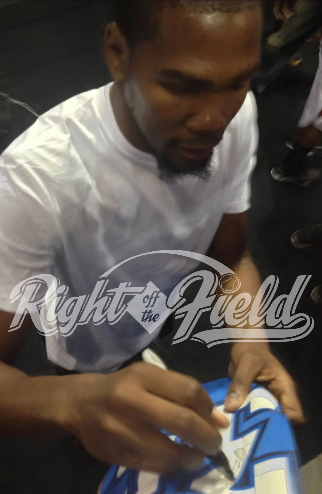 Kevin Durant Right Off The Field