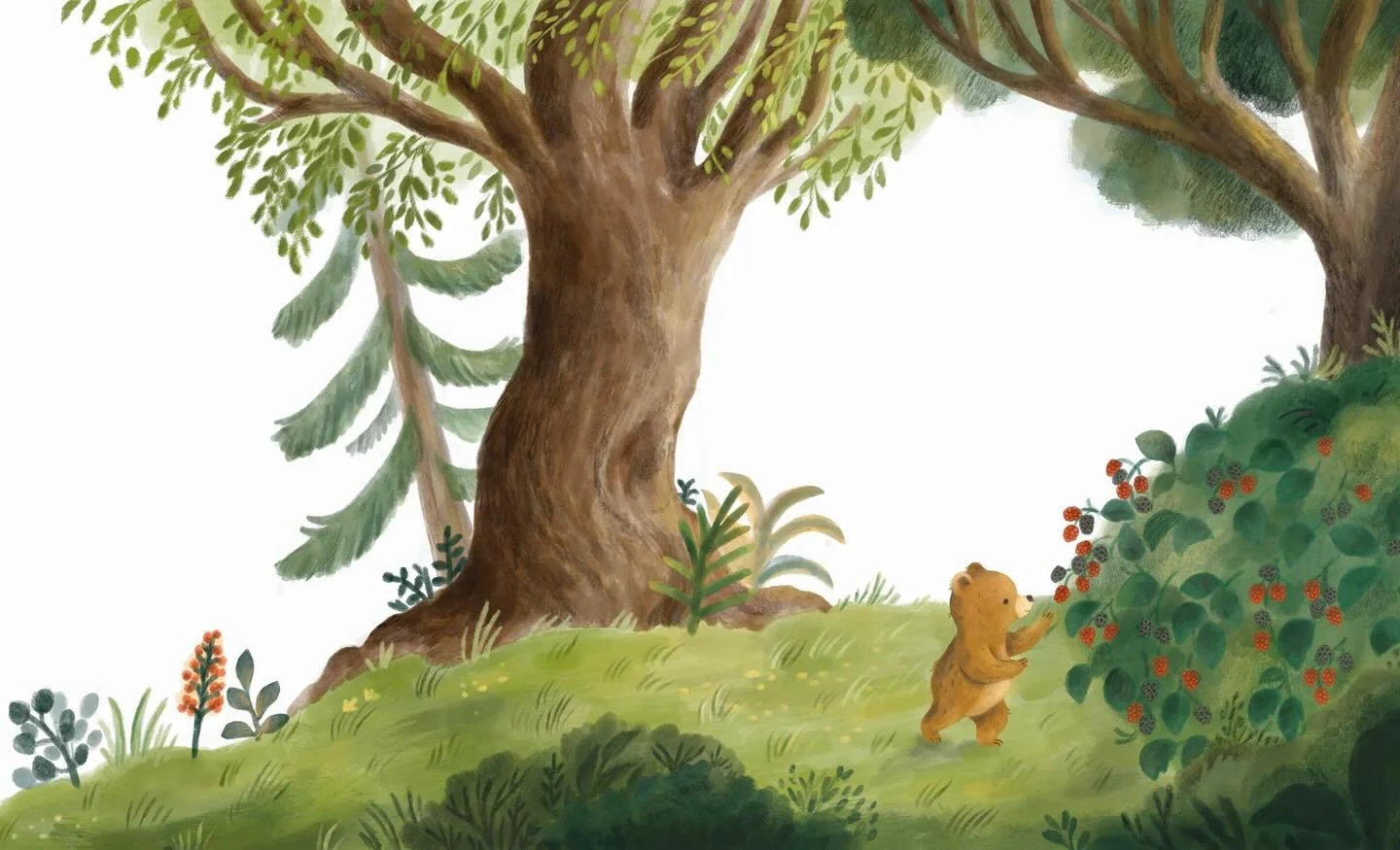 A spread from &ldquo;The Maker of The Mountain&rdquo; out now in the US! Written by the wonderful @sandramccracken and @tfnicholson published by @bhpub