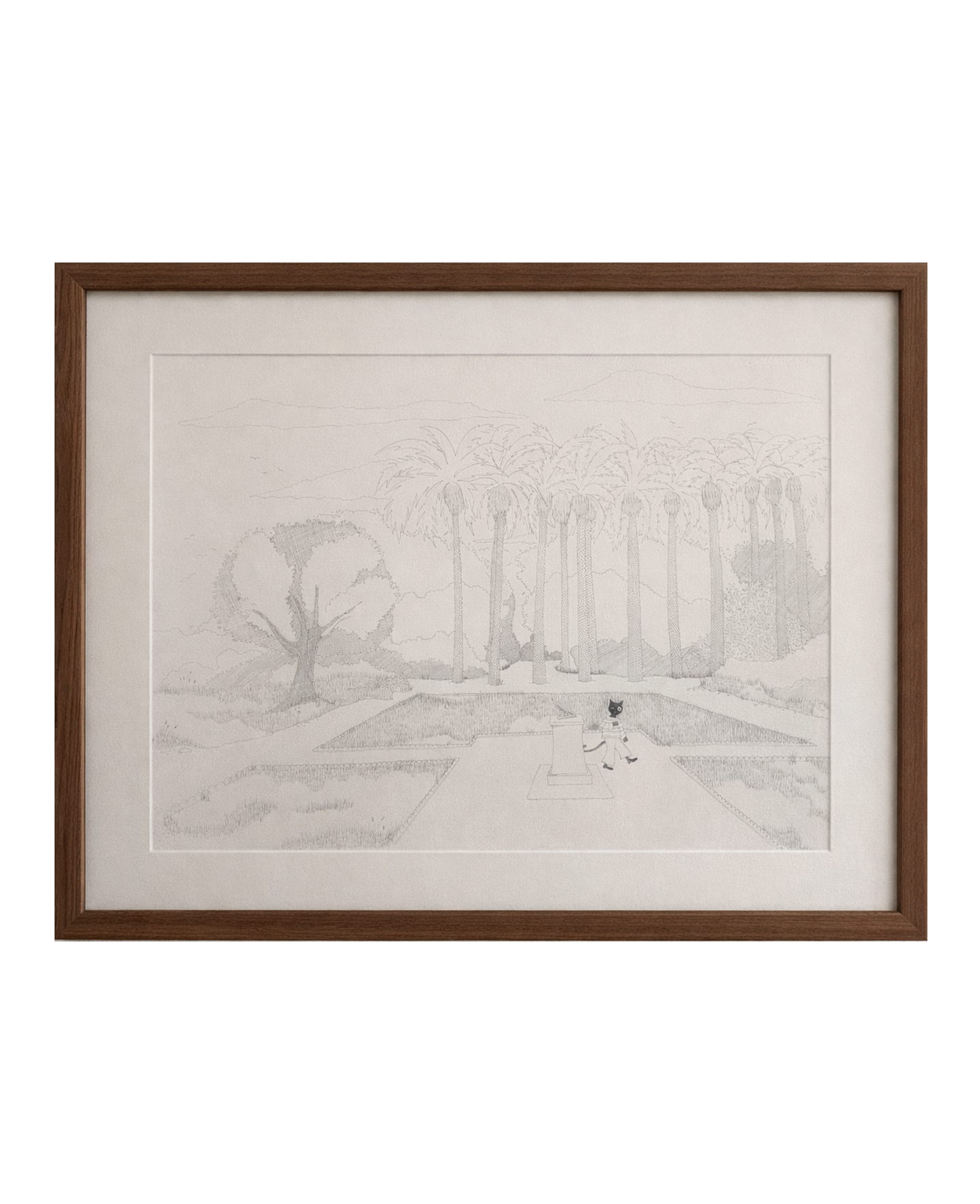 Hand-drawn monochrome illustrations