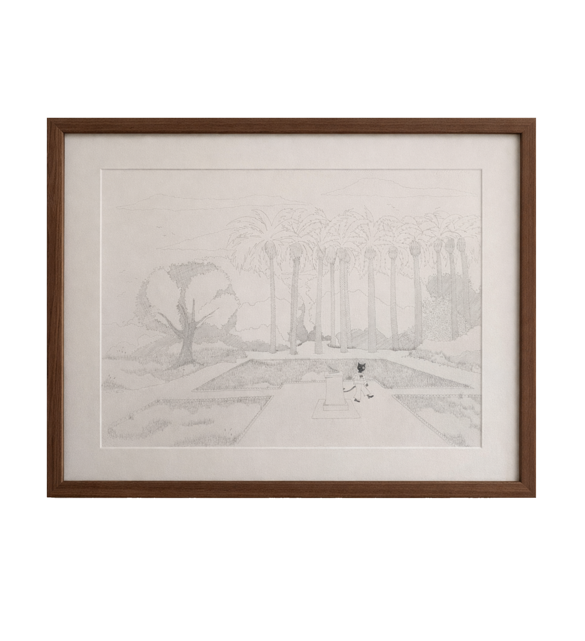 Hand-drawn monochrome illustrations
