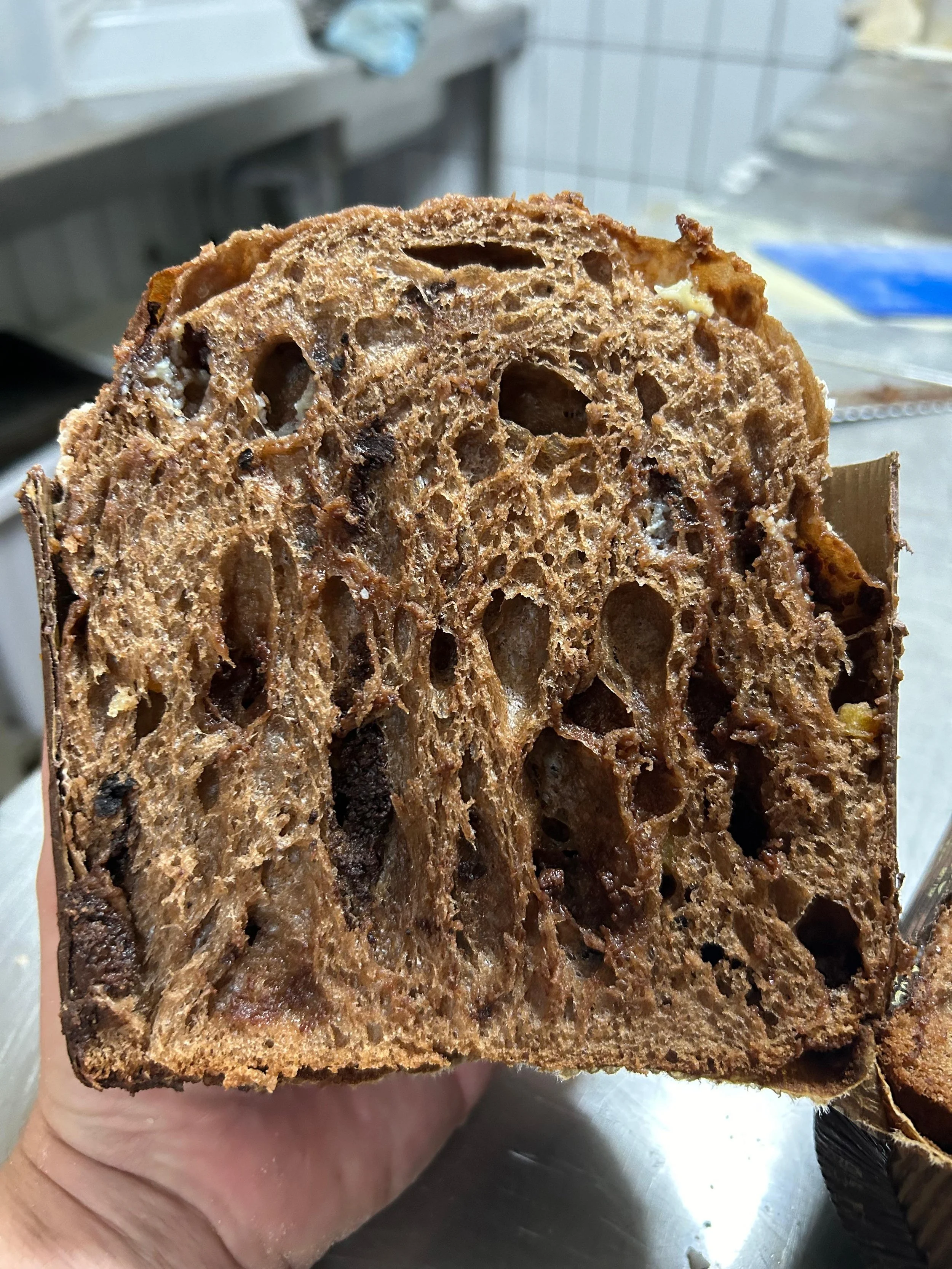 Panettone de 3 xocolates