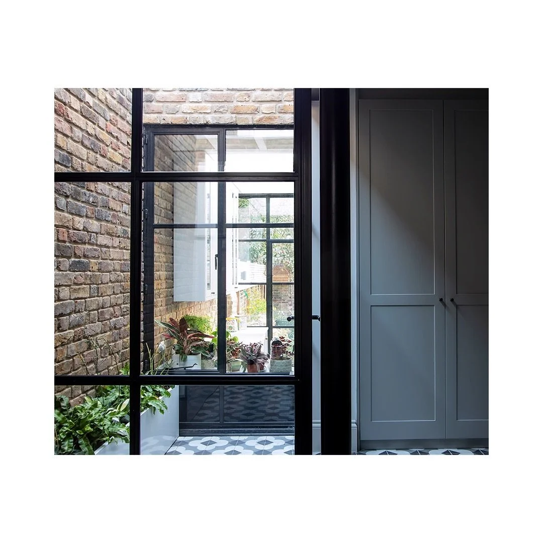 From the Archive: Crittall glazing form two compact internal courtyards to a rear and side infill extension in North London, providing additional daylight to both bedroom and living spaces [2020]

Completed while employed @cousinsandcousins