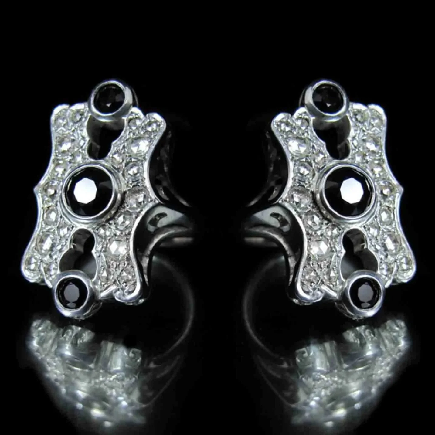 Astrid Dahl jeweller black sapphire and diamond cocktail ring