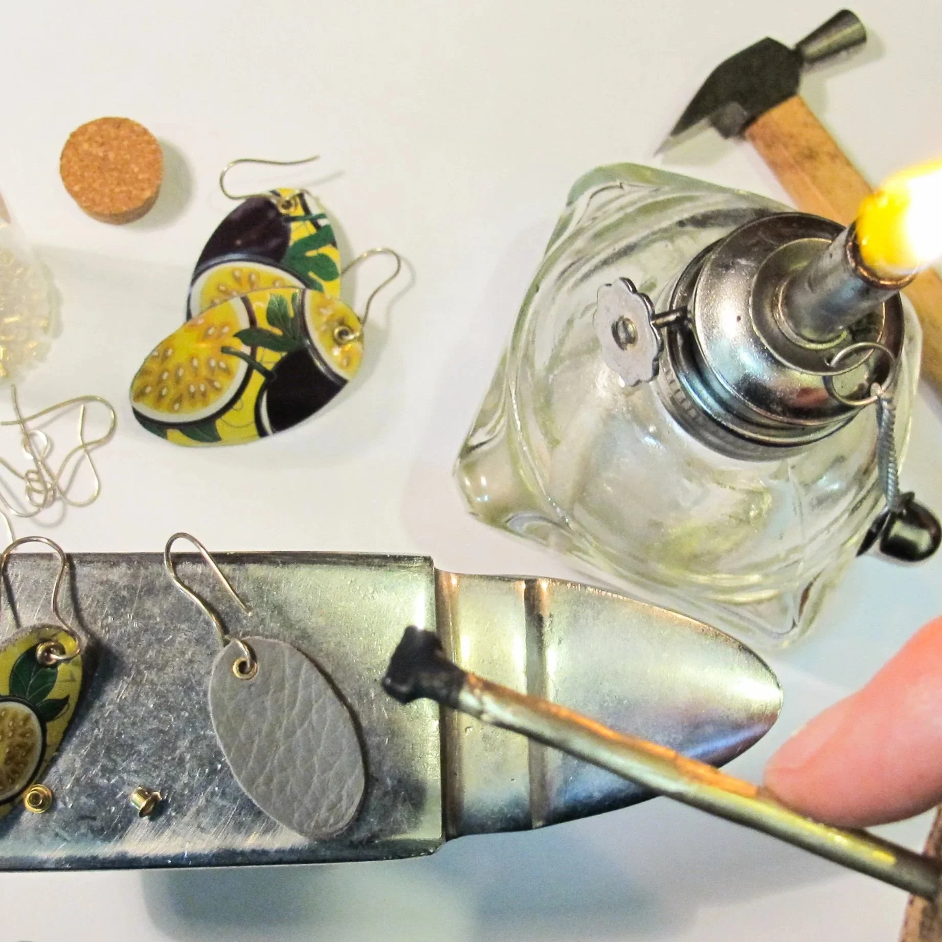 Using jewellery making tools to make upcycled fashion jewellery