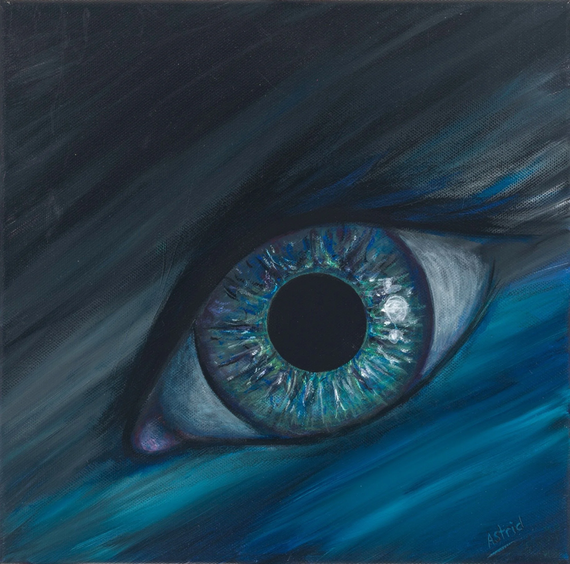 Painting by Australian artist Astrid Ravendahl