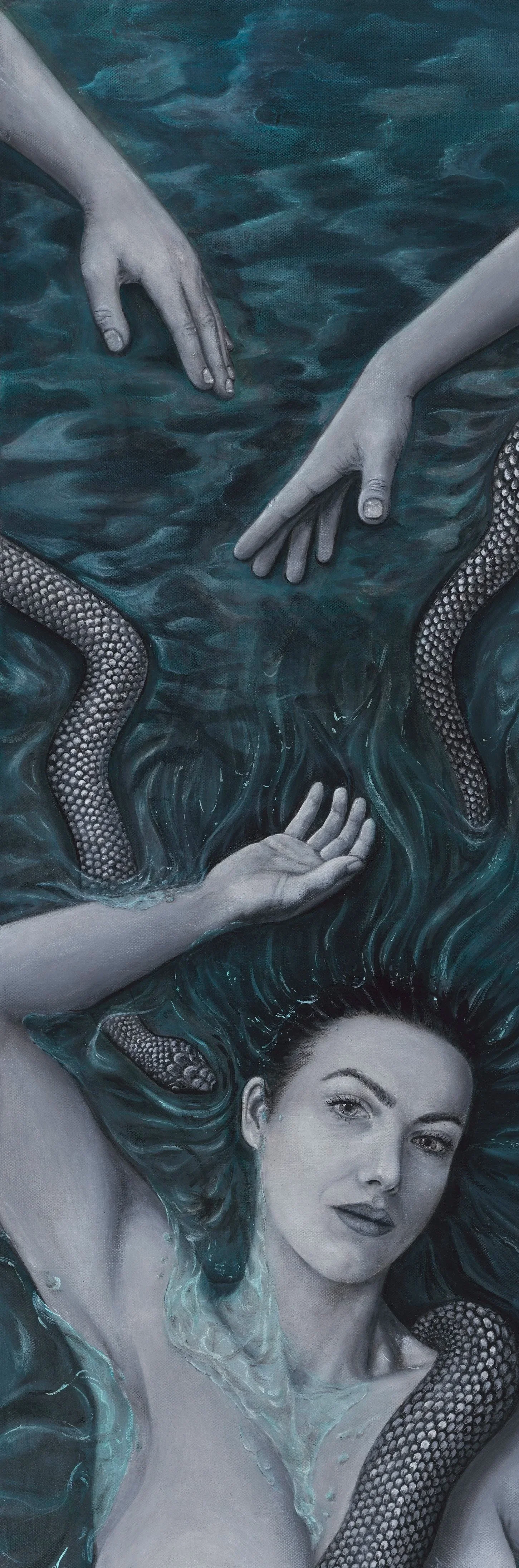 Self-portrait by Astrid Dahl artist Melbourne