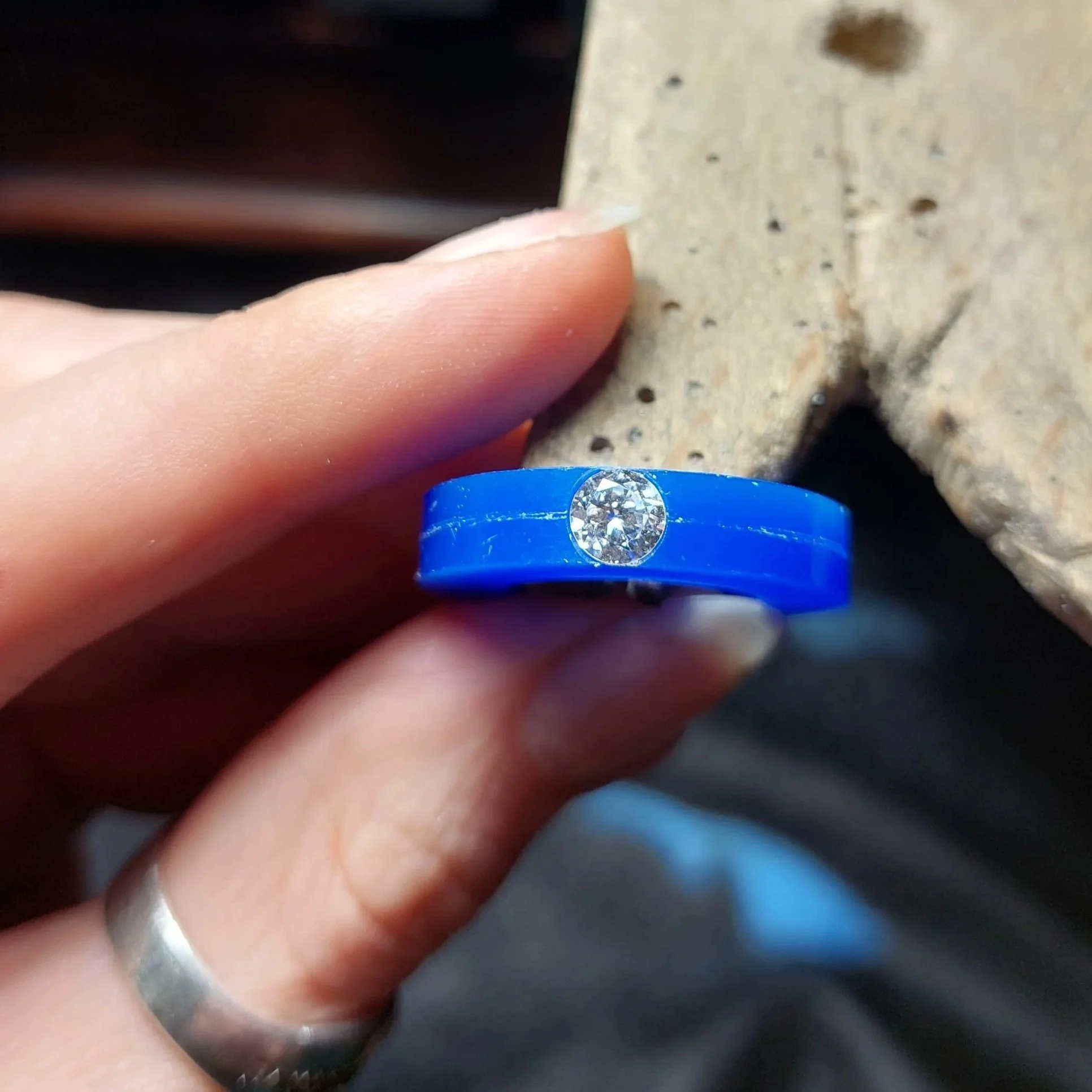 Making a ring for lost wax casting by Astrid Dahl