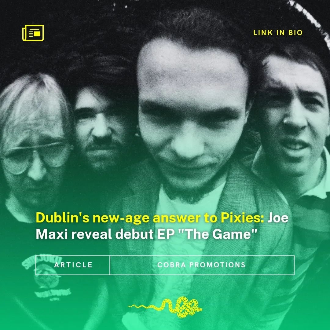 ⚠️Debut EP - Joe Maxi's &quot;The Game&quot; ⚠️

Arriving off the back of an extensive 2024 UK/IRE tour and the announcement of new intimate Irish dates to cope with demand, (including a headliner at Dublin&rsquo;s Workman&rsquo;s Club on the day of 
