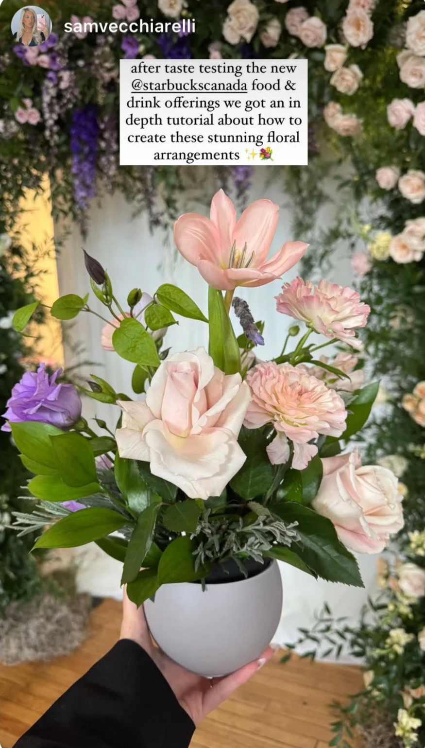 Toronto brand activation event with floral