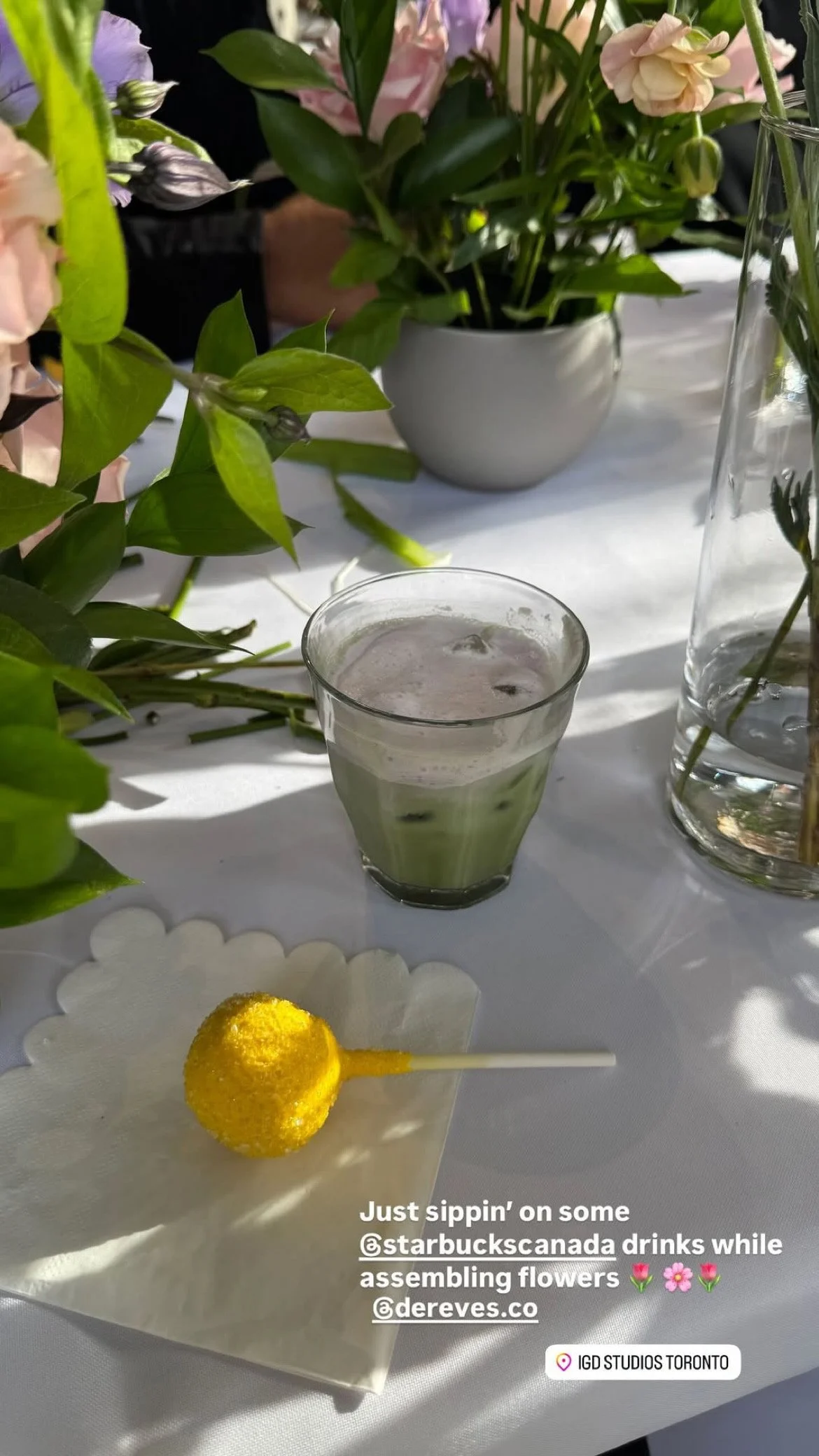 Flower bar activation in Toronto for corporate and brand events, interactive floral experience and event styling