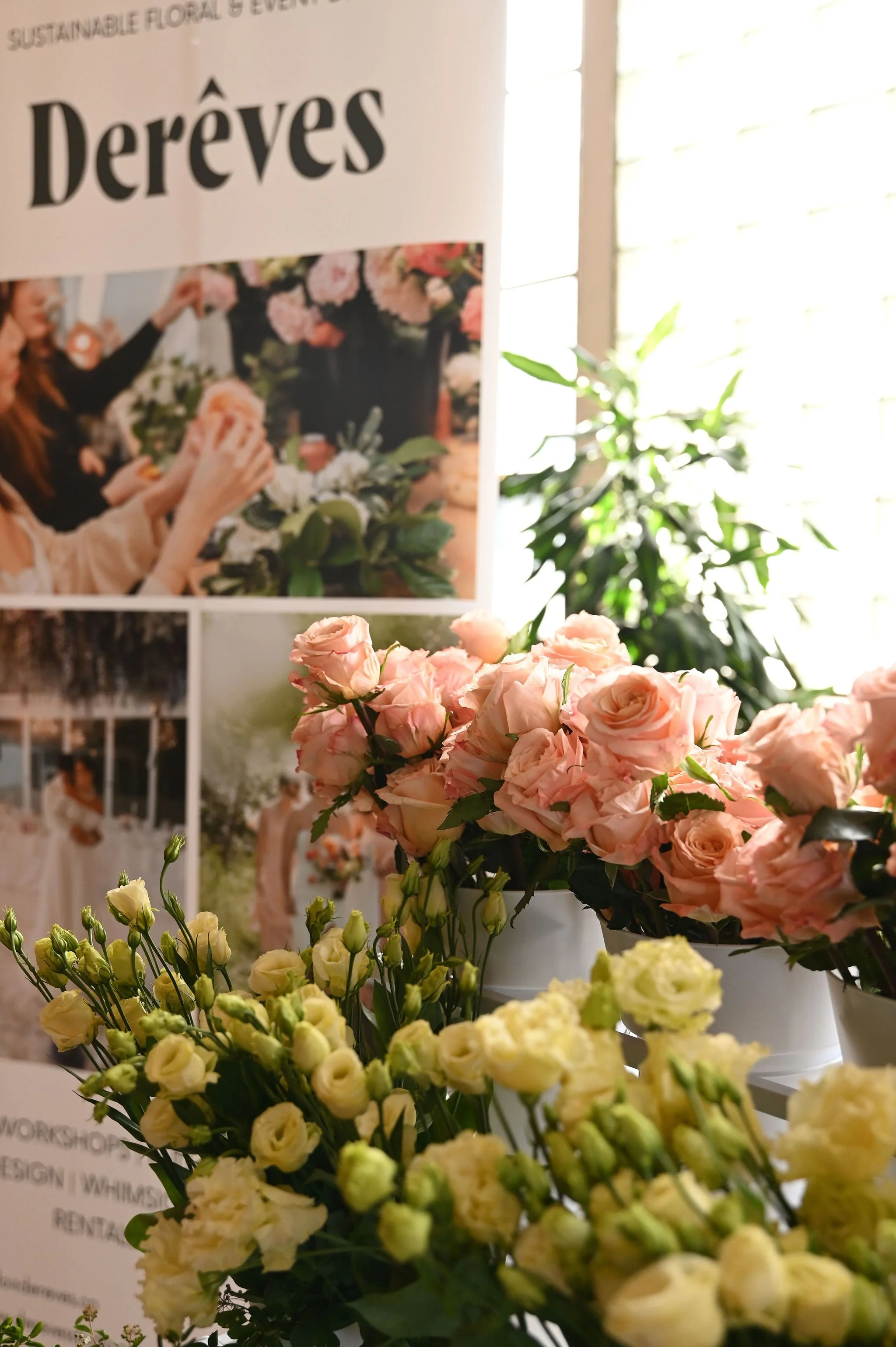 Toronto brand activation featuring an interactive flower bar and take-home floral bouquets