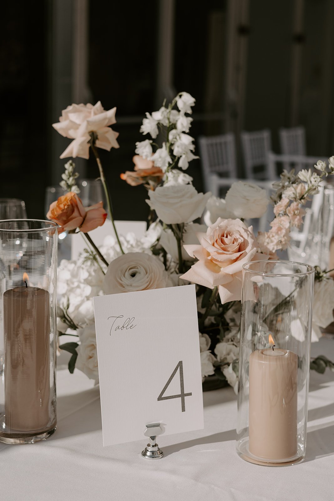 Autumn sandstone flowers for wedding at Casa Loma