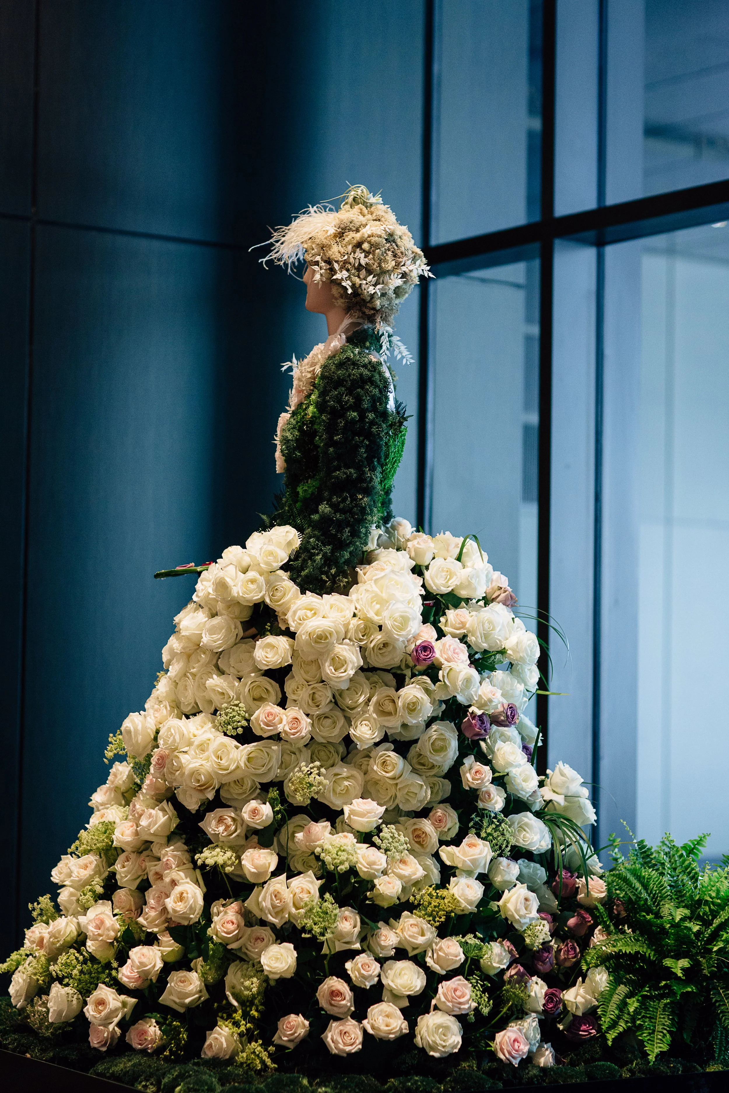 flower activations luxury hotel lobby activations