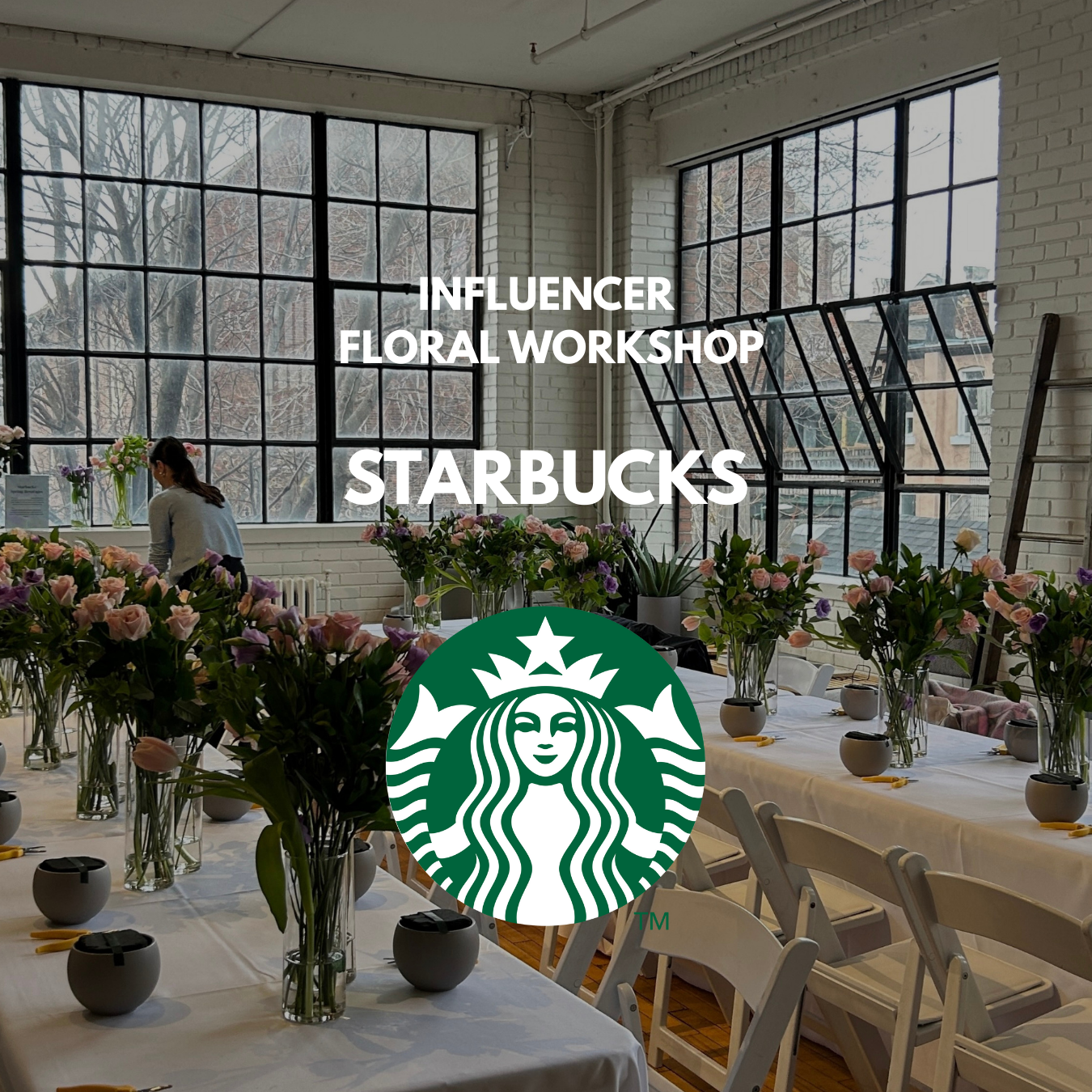 Starbucks Spring Lavender Influencer Workshop in Toronto | Floral Brand Activation