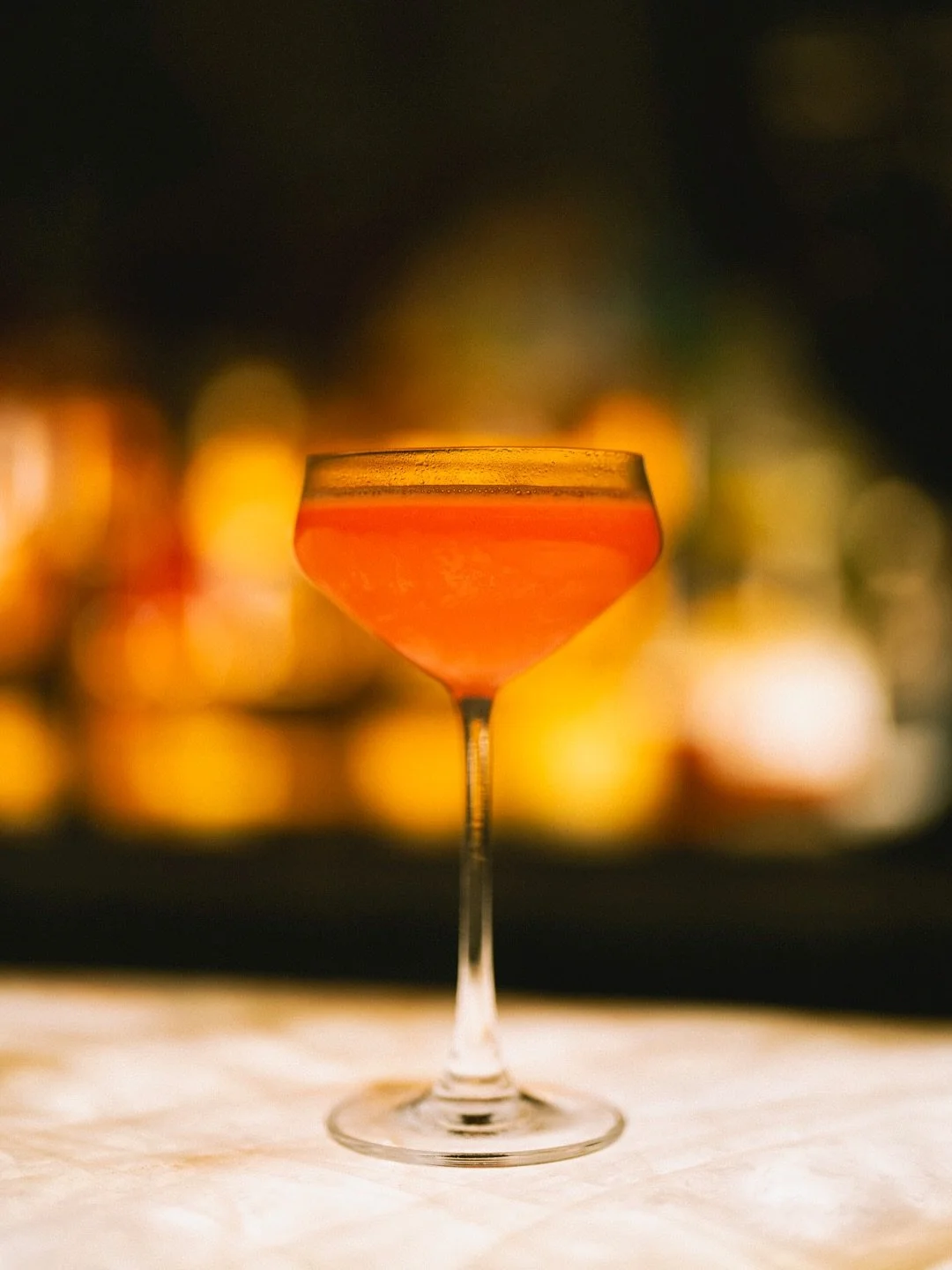 warm tones, cold pour.