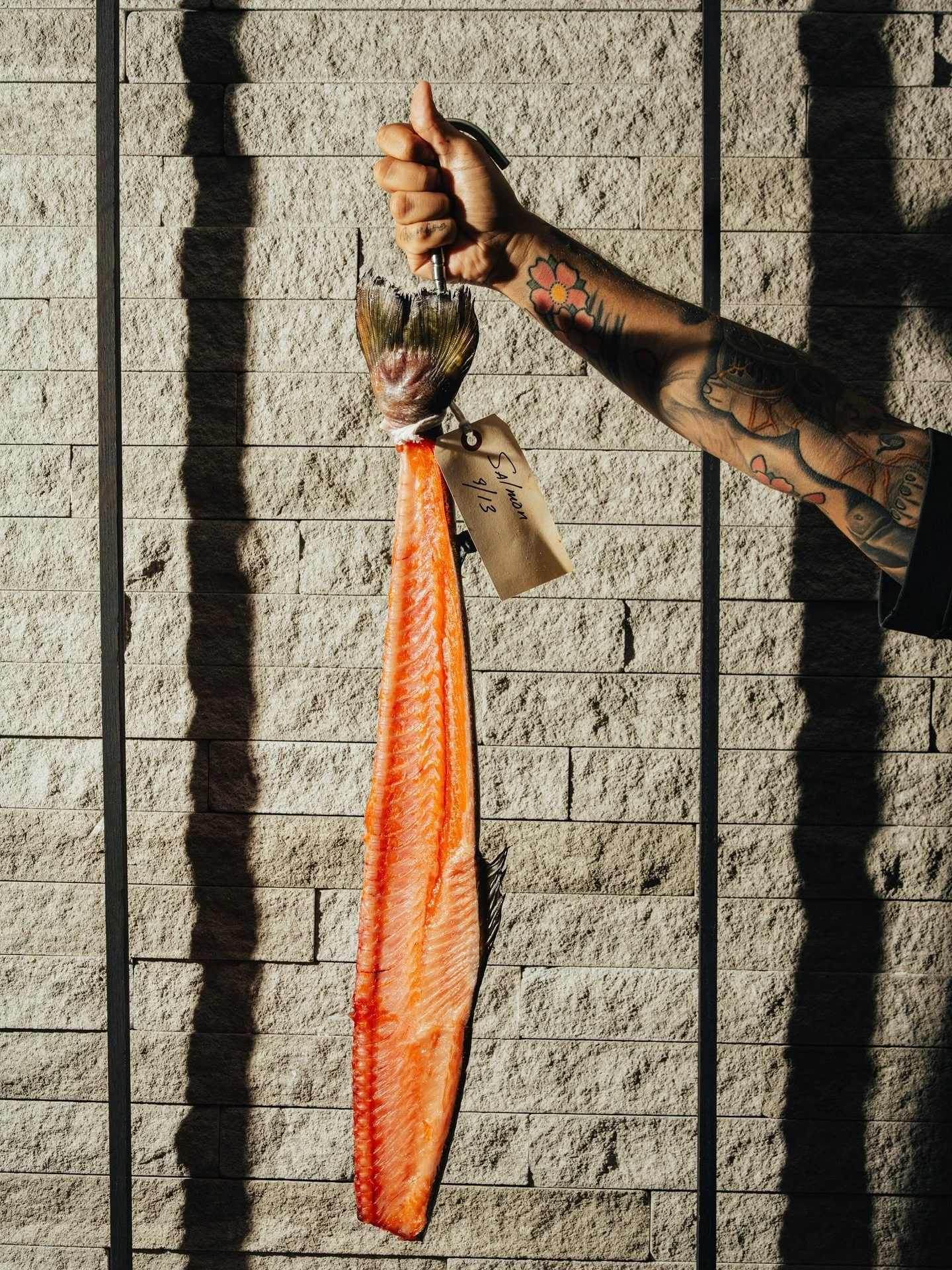 ingredient first. always.
whole salmon, sourced fresh and broken down in-house.