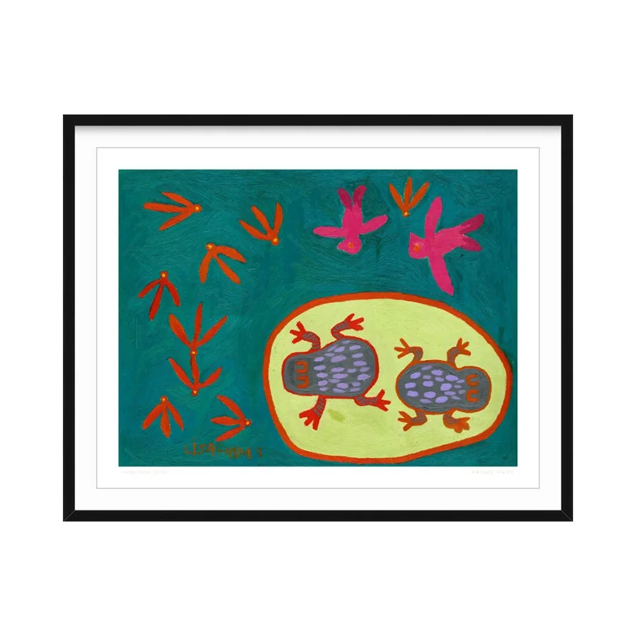 'Birds Are Catching Flying Ants After The Rain' Fine Art Print