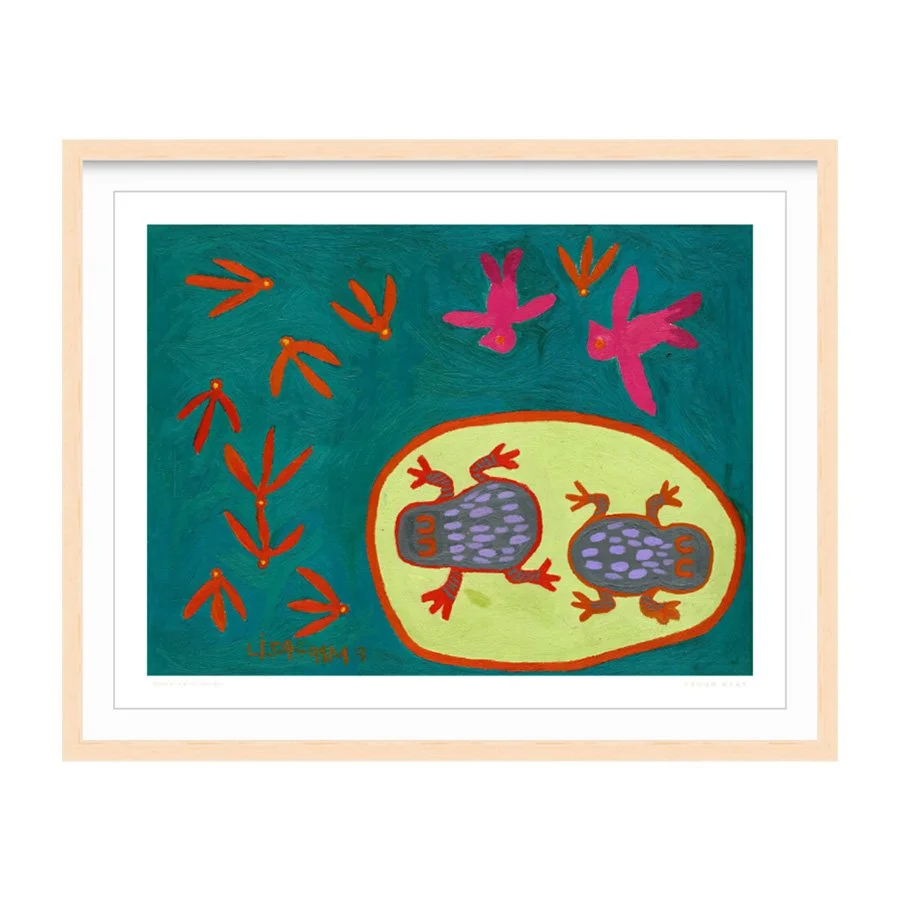 'Birds Are Catching Flying Ants After The Rain' Original Painting