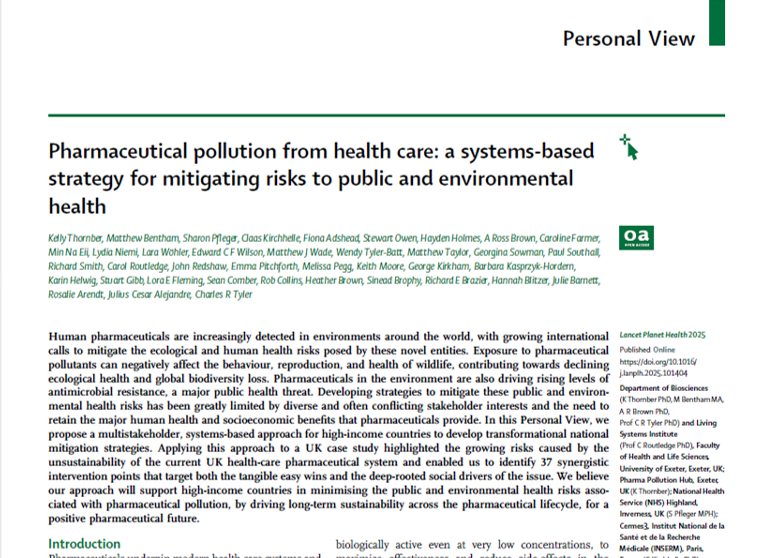 PPH publishes foundational work for building a sustainable pharmaceutical future