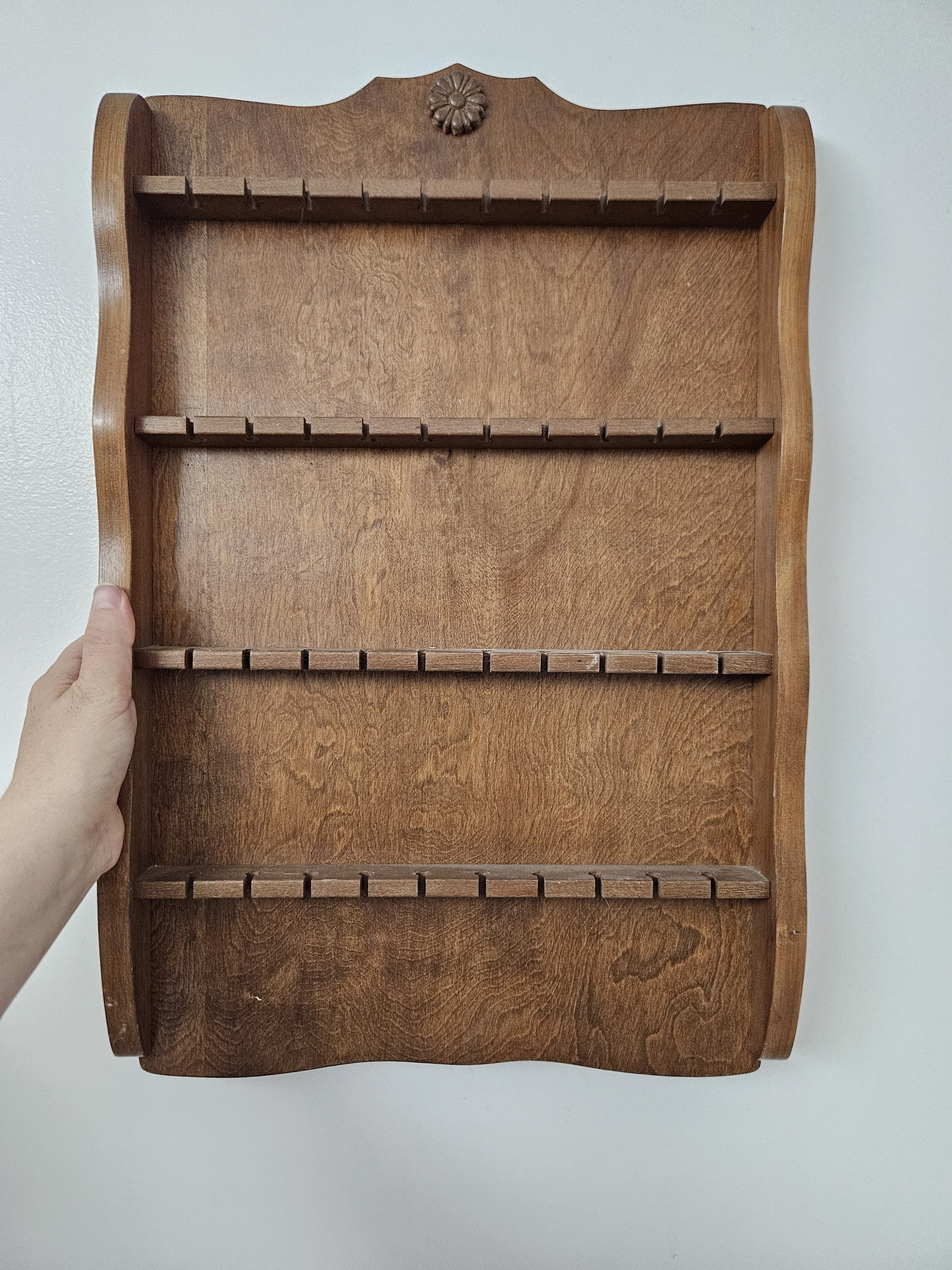 pretty vintage spoon rack