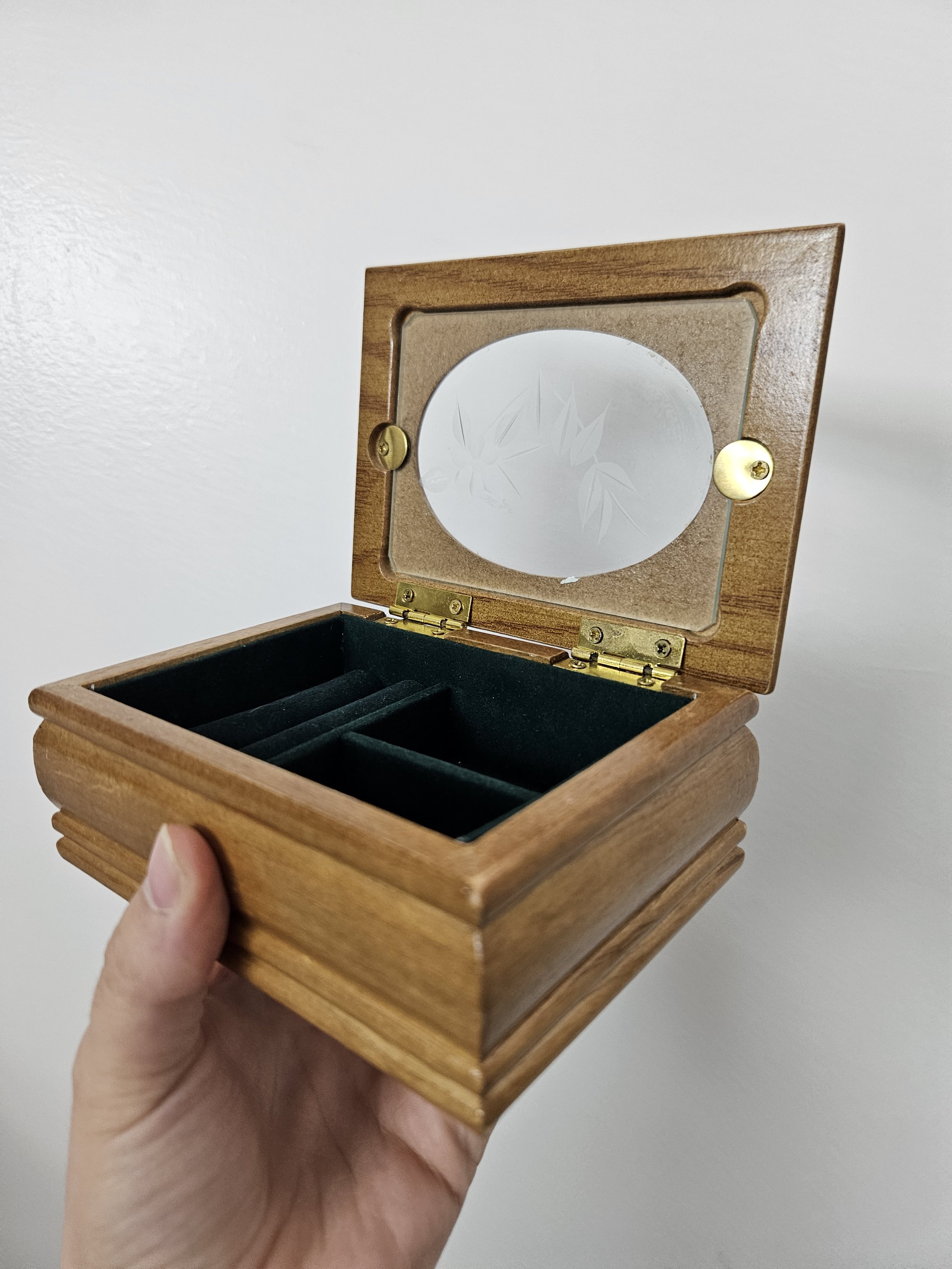 small wooden jewelry box