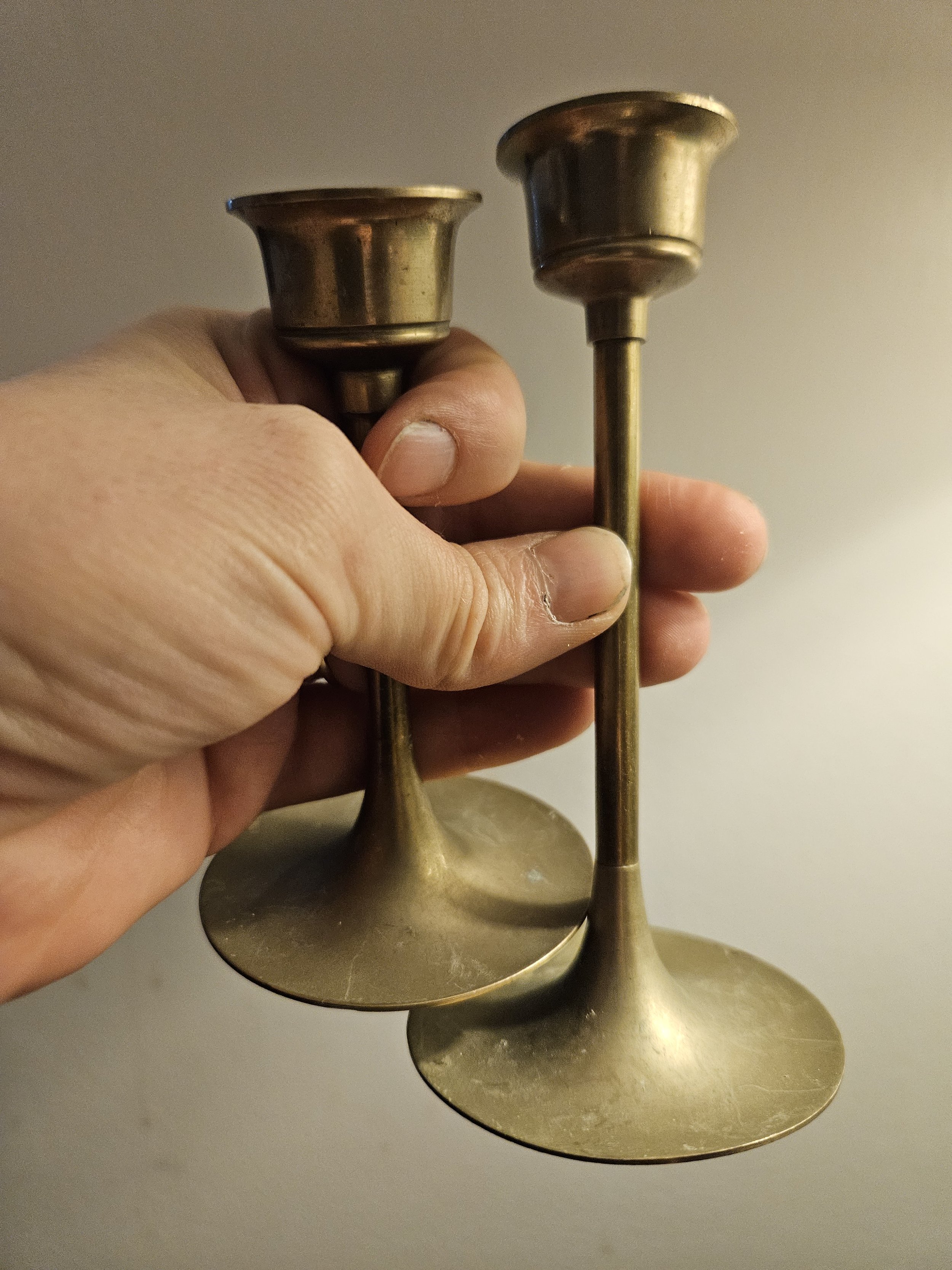 Set Of Two (2) Vintage Brass Candlesticks.jpeg
