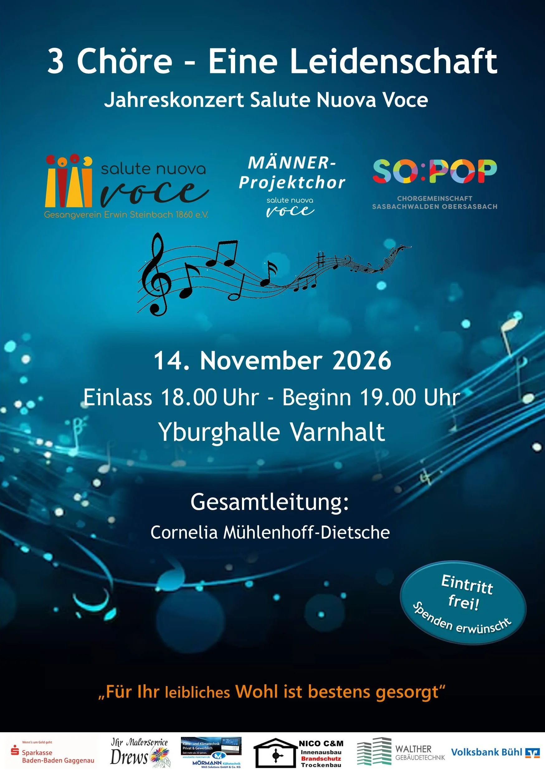 Jahres-Konzert Samstag, 14. November 2026