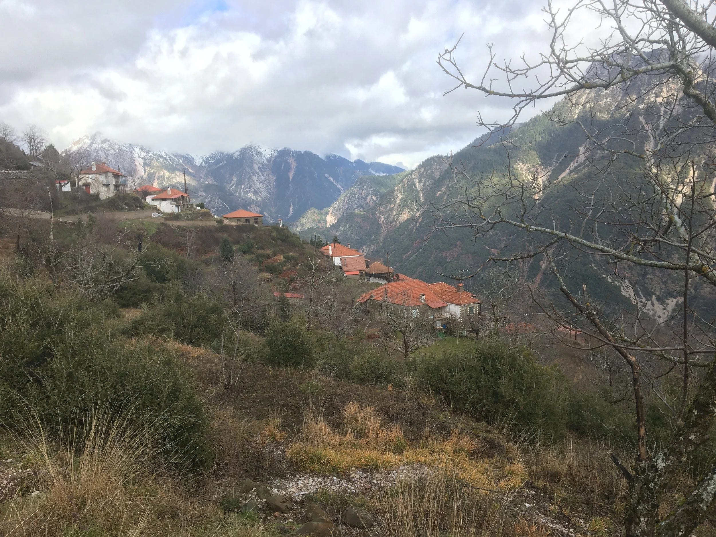 Location 2: View of Kastania from just outside town