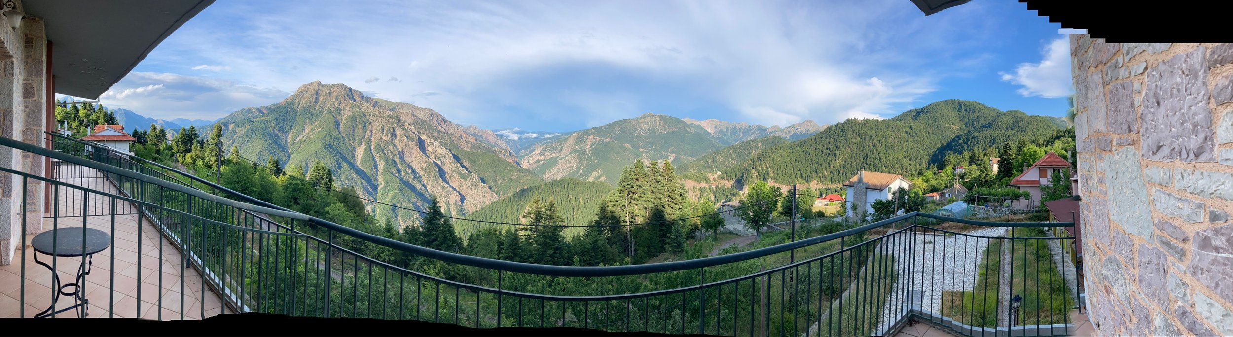 Location 2: Panorama from Balcony at our home in Kastania