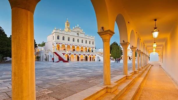 Location 1: Our Lady of Tinos - Greece's Major Marian Shrine and Pilgrimage Site - Home to Miraculous Icon of Virgin Mary