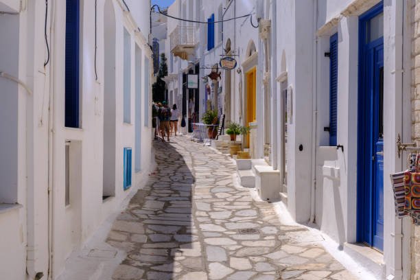 Location 1: A 'steno' - a narrow street in Tinos Town (Hora)