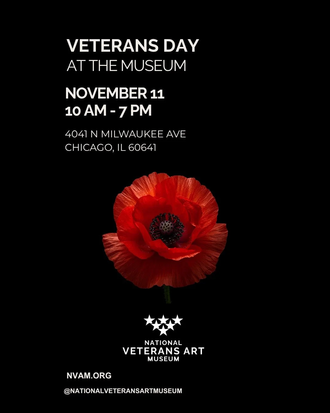 This Veterans Day, we gather.
Join us Tuesday, November 11, 10 AM - 7 PM - to honor veterans through the stories they tell in their art. No platitudes. No distance. Just presence, community, and the truth held in their work.

Bring food donations for