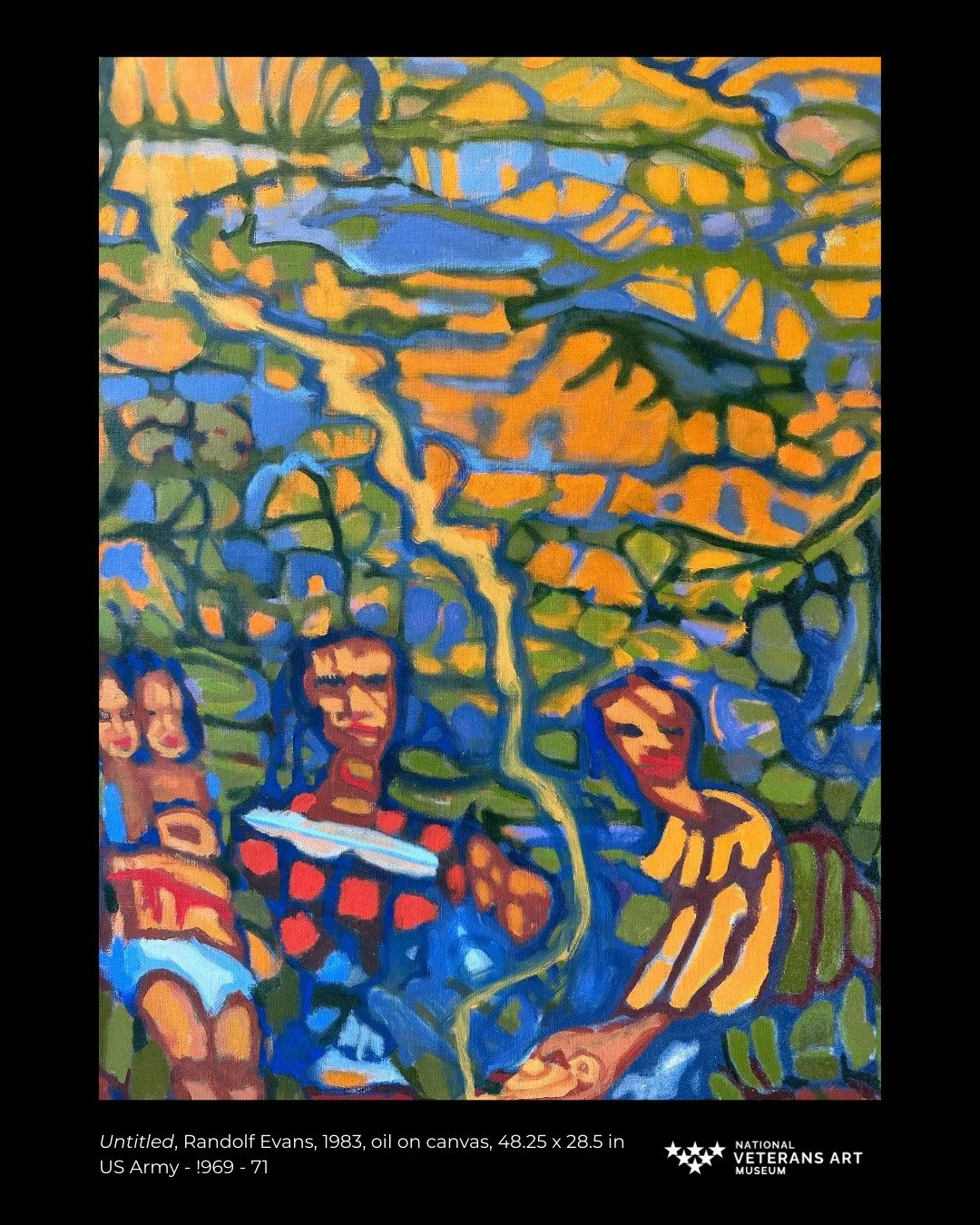 Staff Favorites: &quot;There's something raw and honest about how Evans moves paint across canvas&mdash;the kind of intuitive gesture that comes from feeling rather than formal training. Self-taught artists like Evans often have this direct line from